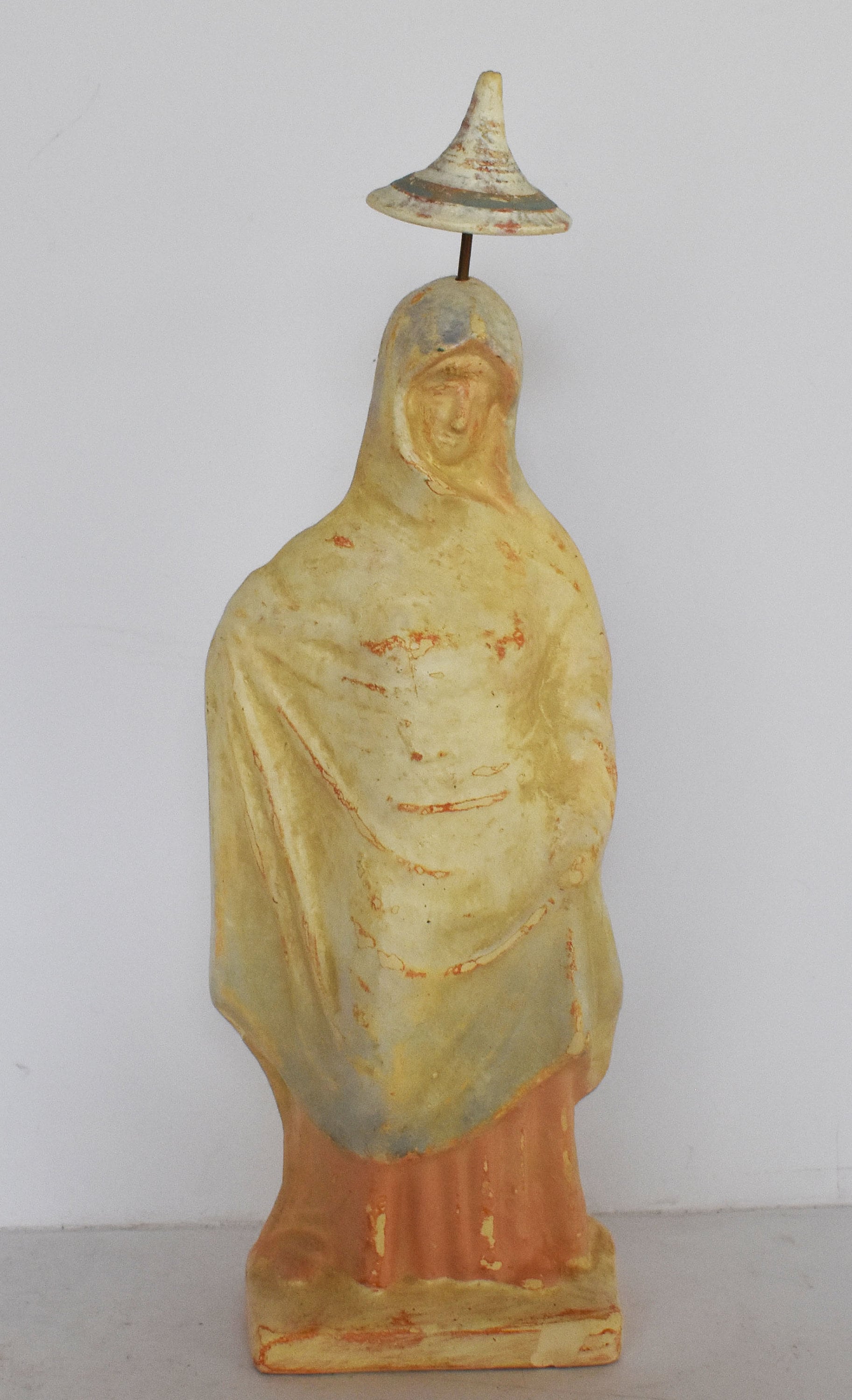 Tanagra Figurine - Draped Woman Wearing a Himation - Museum Reproducti ...