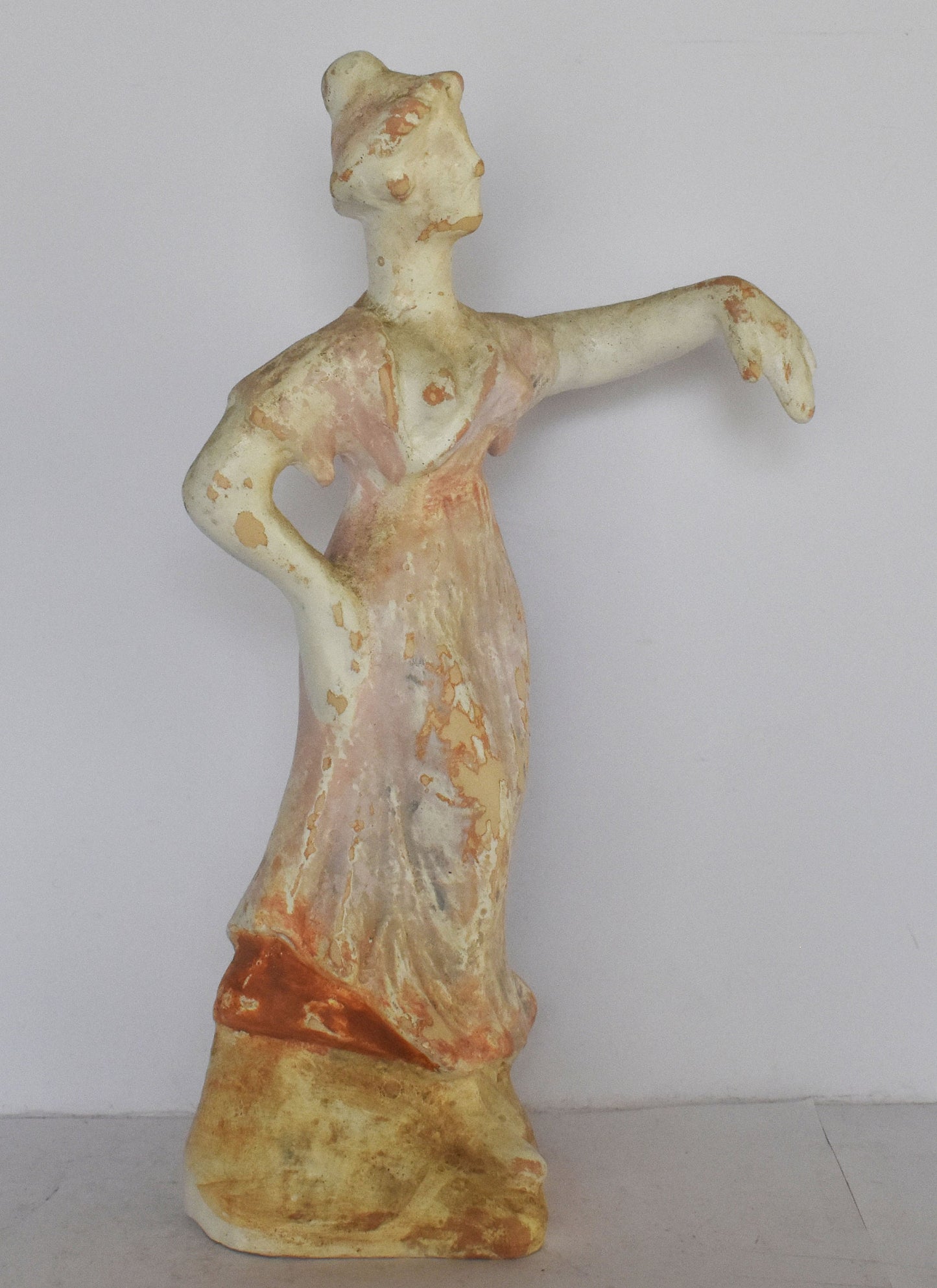 Maenad Figurine - Dancer - female follower of Dionysus - Boeotia - 400 BC - Museum Reproduction - Ceramic Artifact