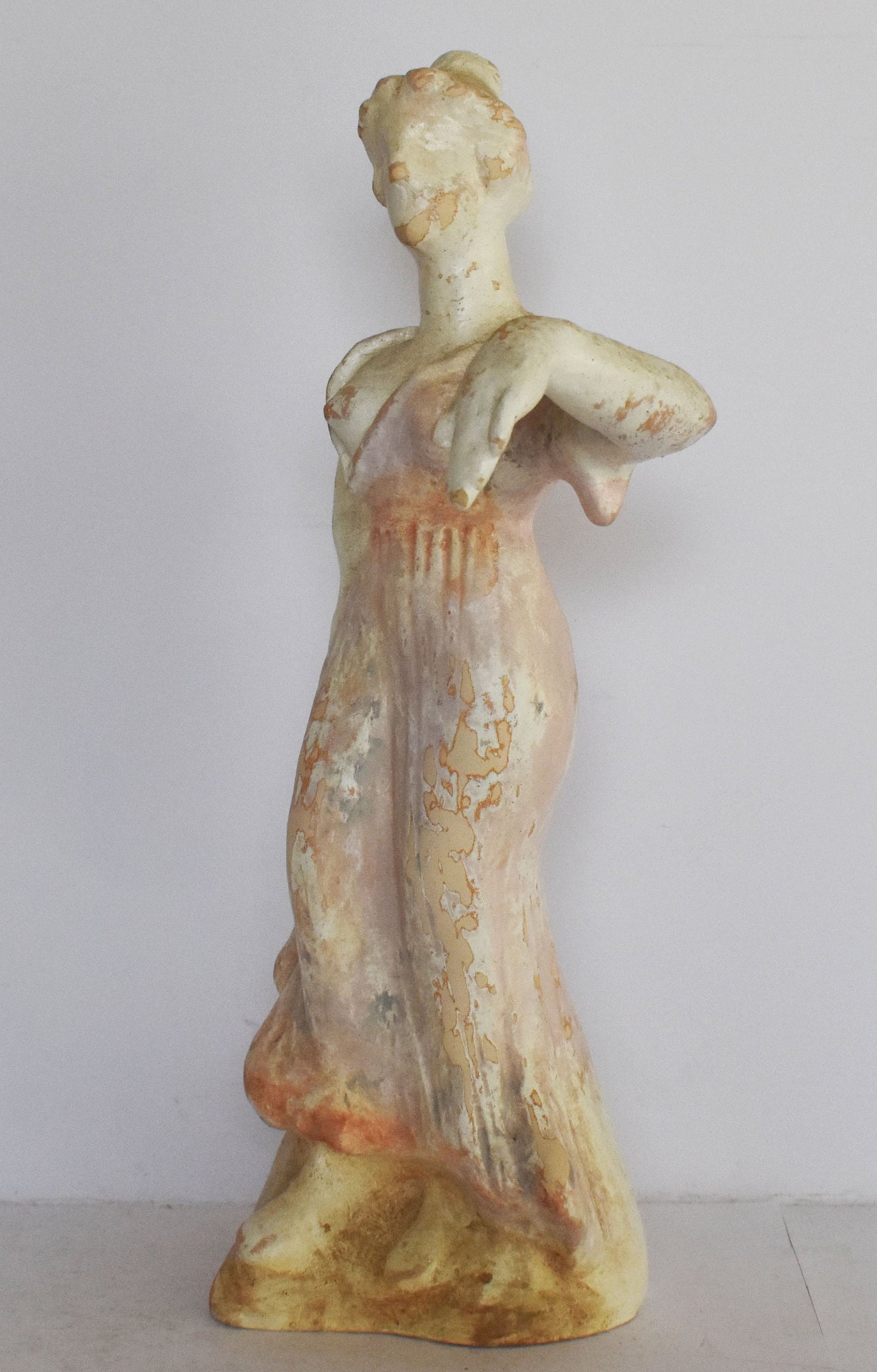 Maenad Figurine - Dancer - female follower of Dionysus - Boeotia - 400 BC - Museum Reproduction - Ceramic Artifact