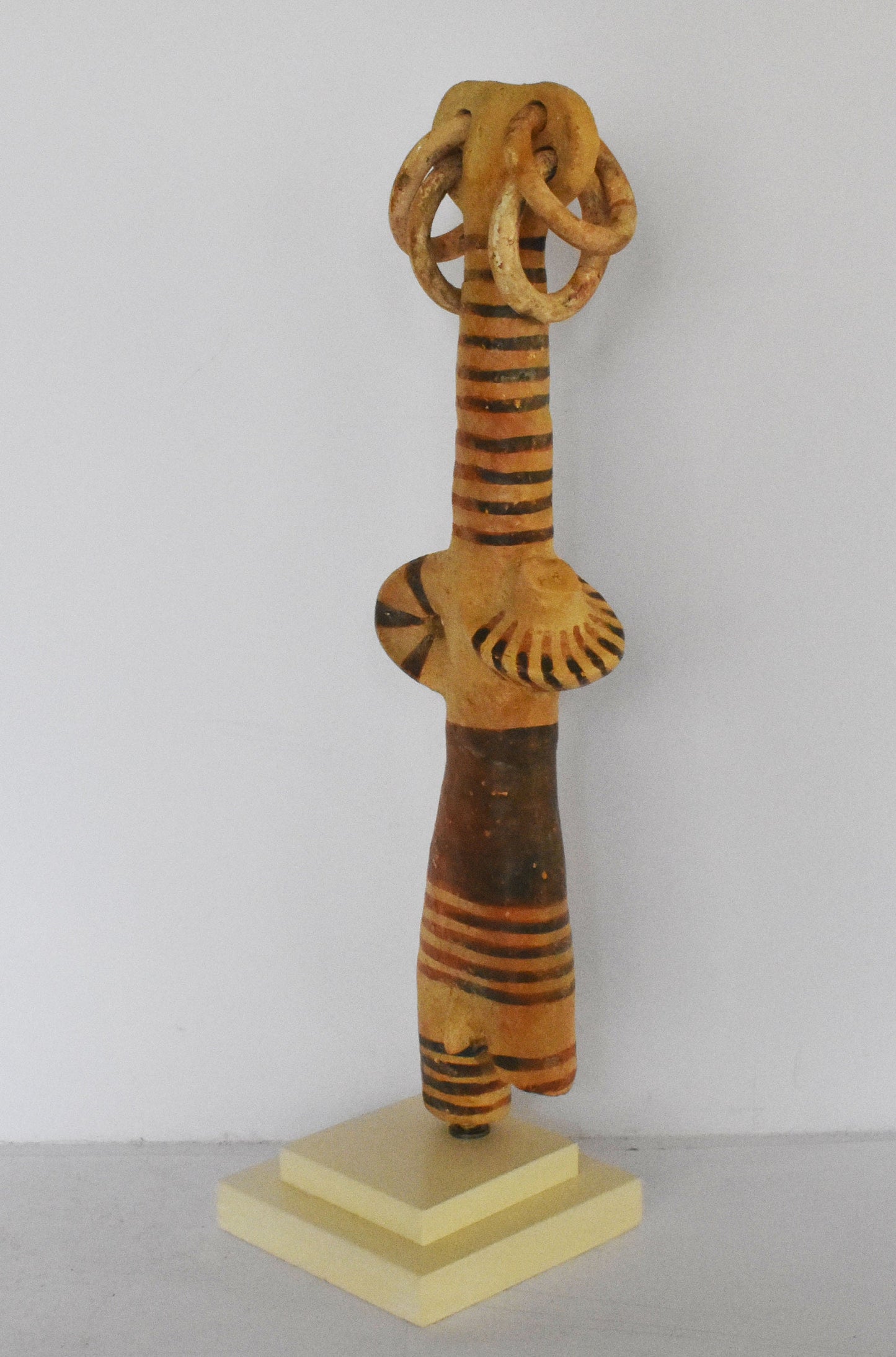 Male Tubular Idol - From Cyprus - 1900-1650 BC - Pierides Museum - Reproduction - Ceramic Artifact