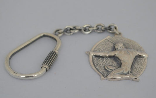 Archer, Athlete of Ancient Greek Olympic Games - Sagittarius - Keychain - 925 Sterling Silver