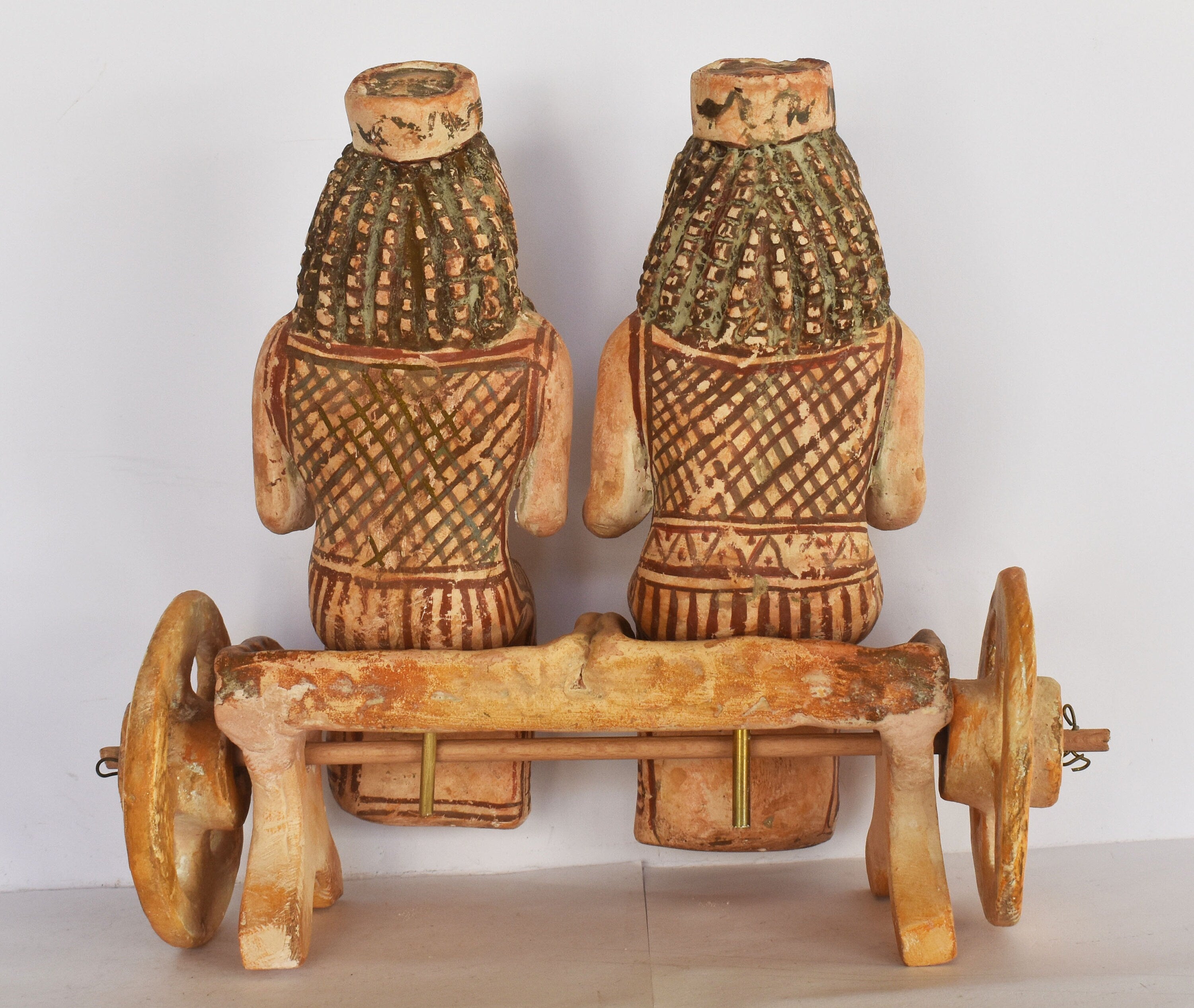 Two Women Sitting in a Wheel Vehicle - c 400 BC - Boeotia - Central Gr –  Gallery Demeter