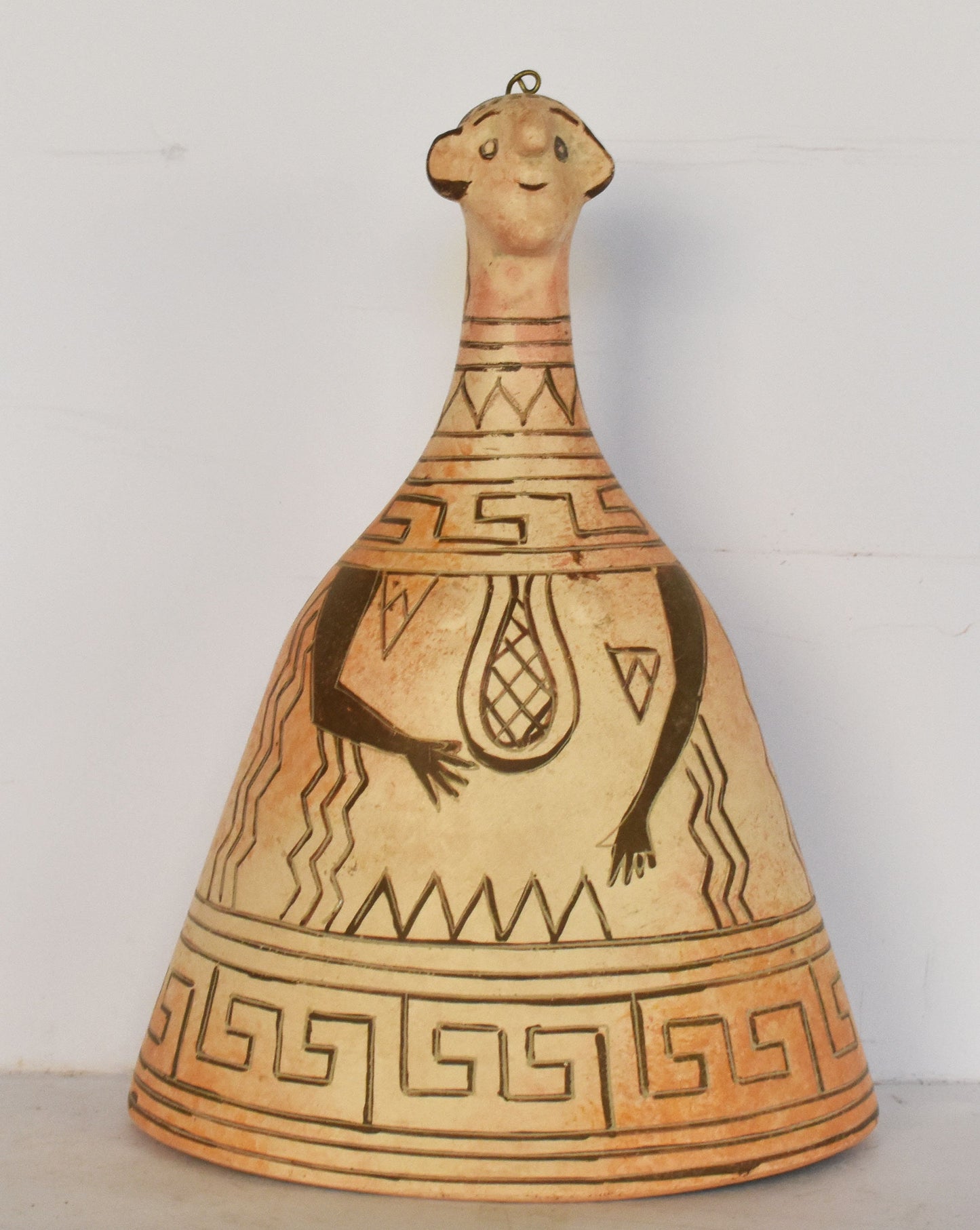 Bell-shaped Female Figurine - 600 BC - Boeotian - Archaeological Museum of Thiva - Reproduction - Ceramic Artifact