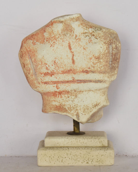 One of the Broken Cycladic Idols from Keros - Mysterious Ancient Rituals- Museum Reproduction - Ceramic Artifact