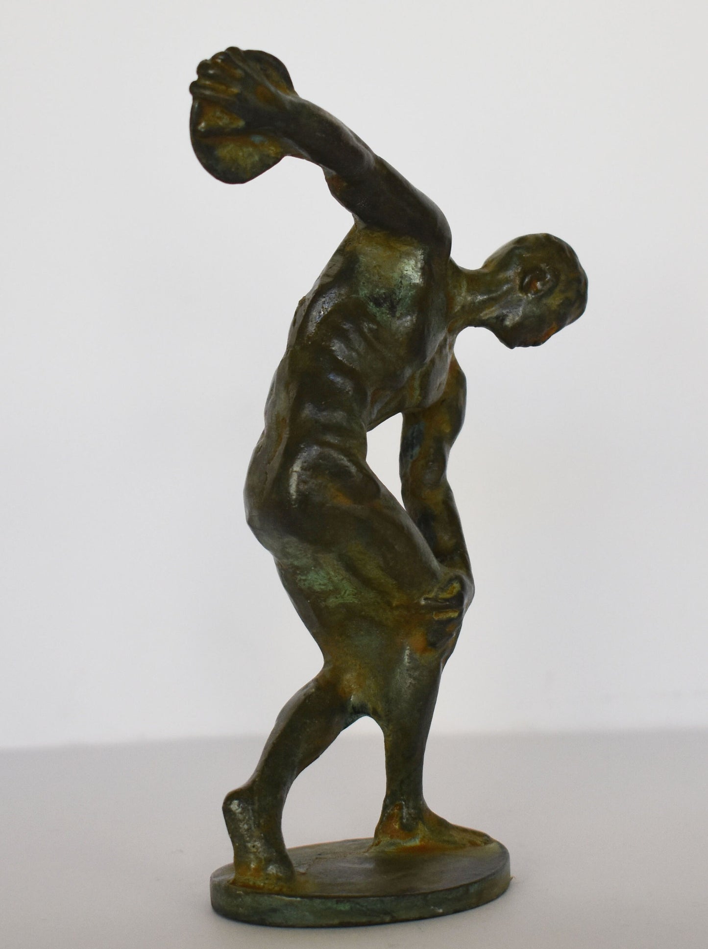 Discobolus of Myron - A symbol of status, coveted for its astonishing display of human agility and strength - pure Bronze Sculpture