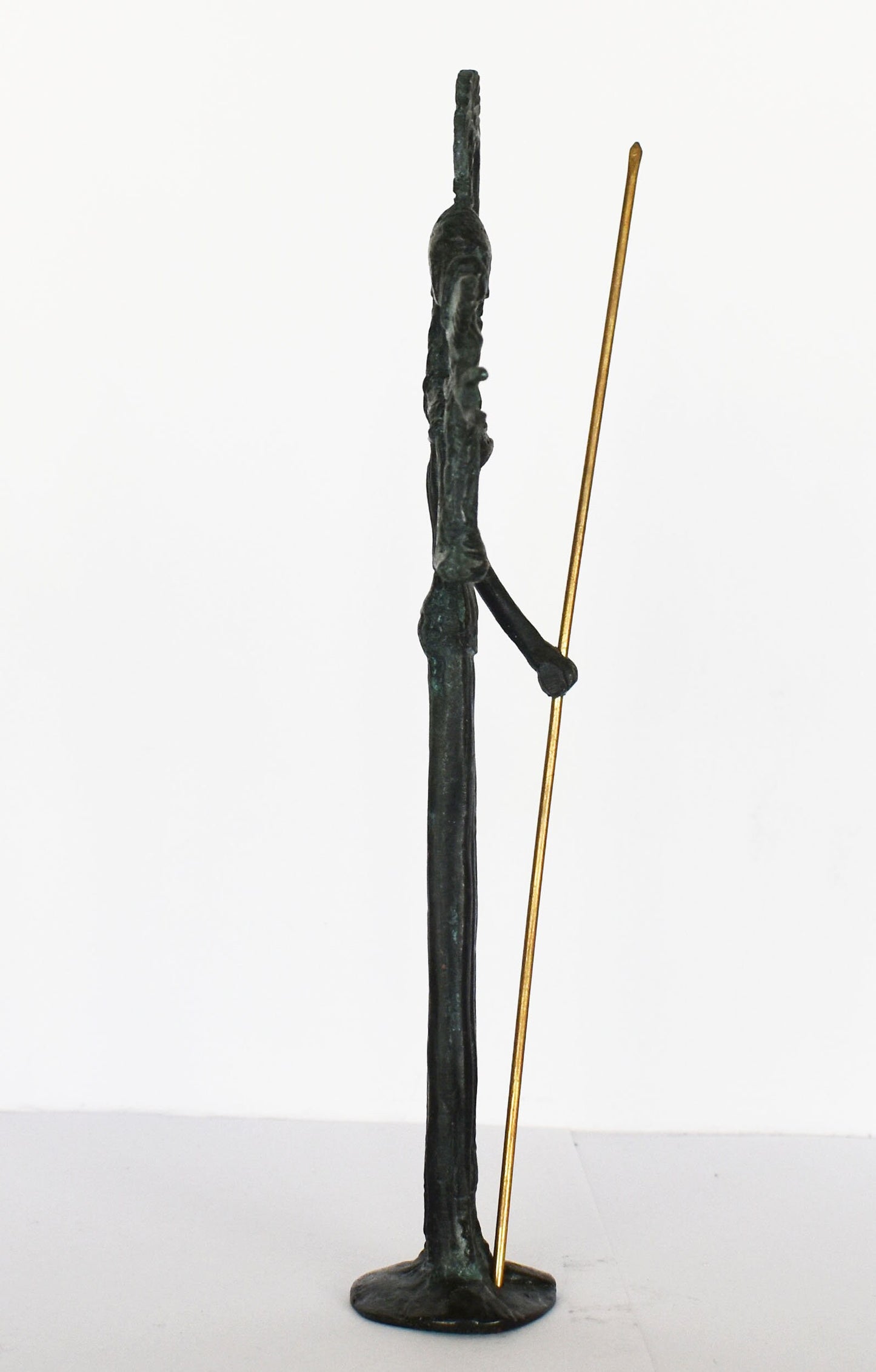Athena Minerva - Greek Roman Goddess of wisdom, handicraft, and warfare - Greek Mythology, Religion - pure bronze  statue