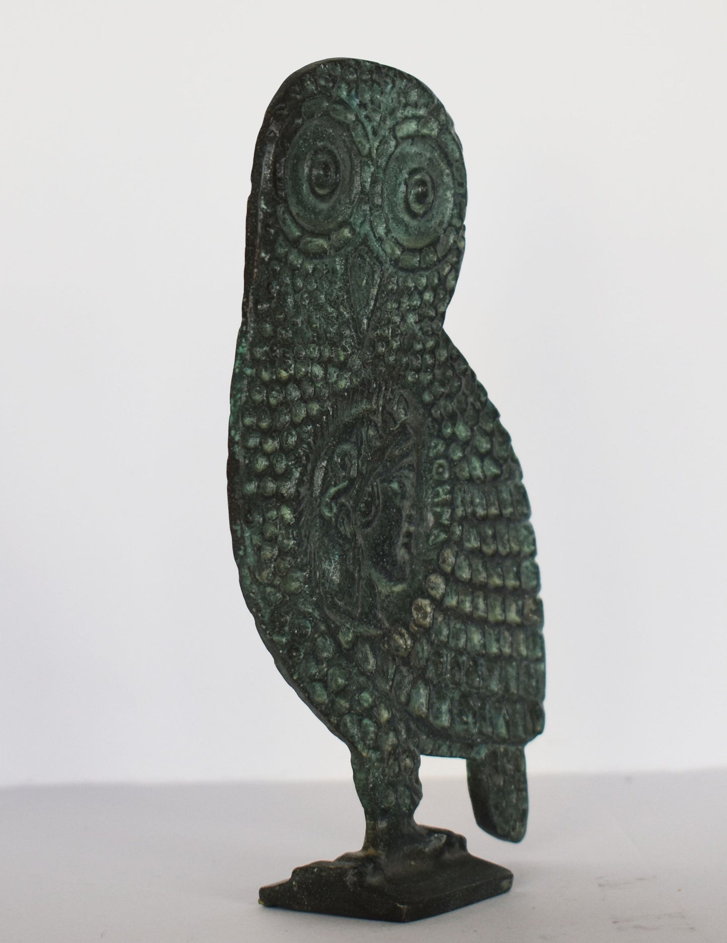 Athenian Owl - Symbol of Wisdom - Ancient Greek Replica - pure Bronze Sculpture