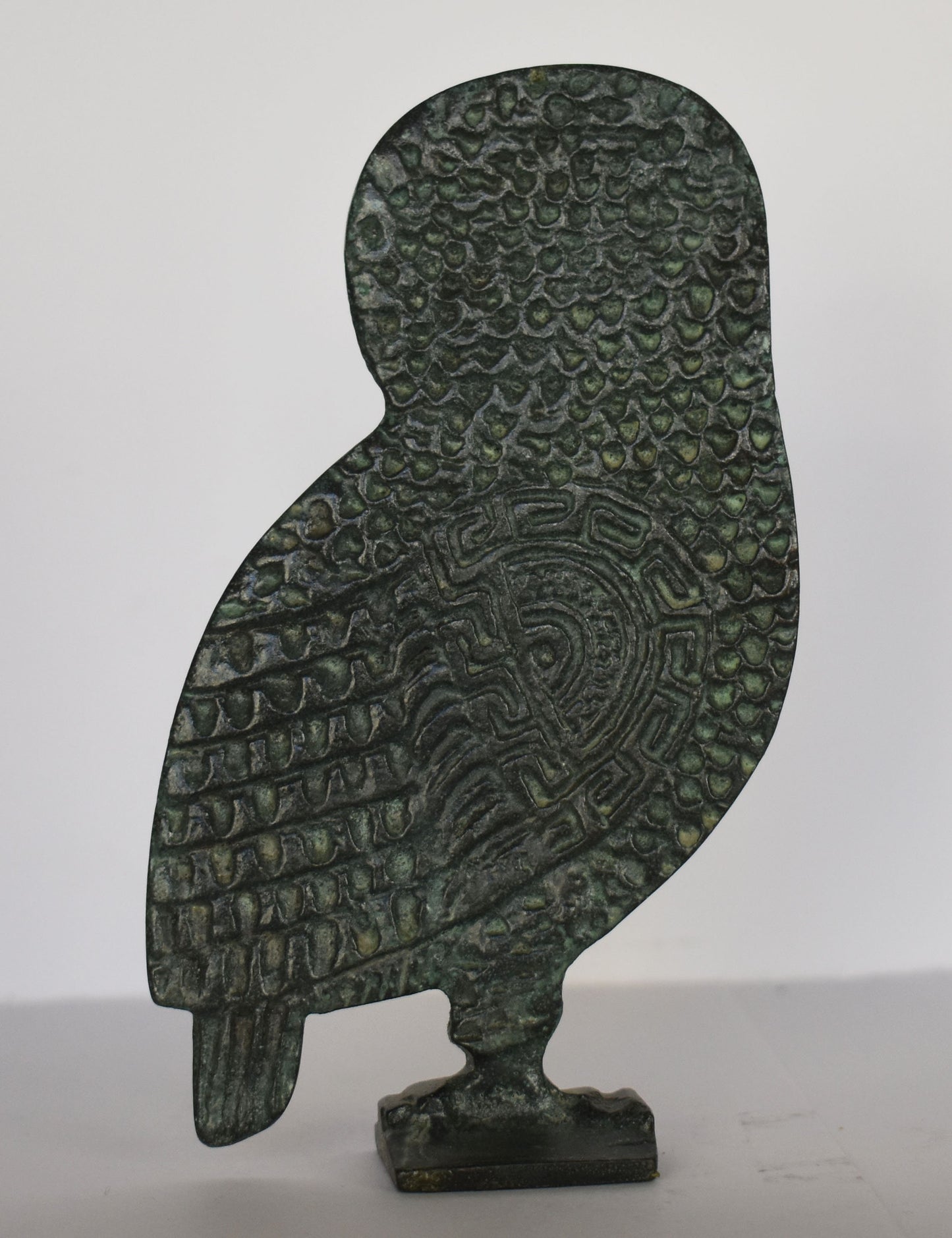 Athenian Owl - Symbol of Wisdom - Ancient Greek Replica - pure Bronze Sculpture