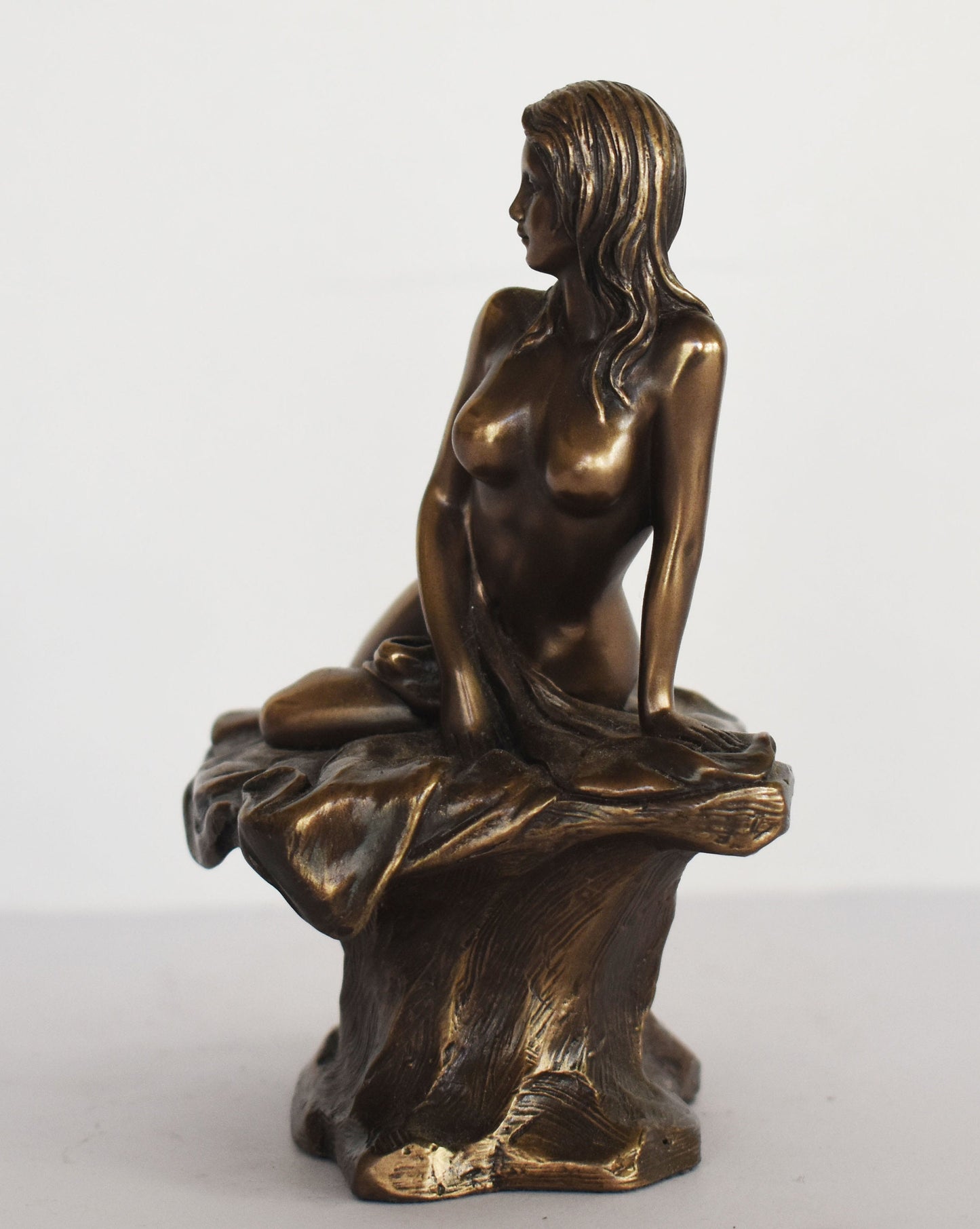 Aphrodite from Cyprus on a Rock - Petra tou Romiou - Mythical Birthplace - Cold Cast Bronze Resin