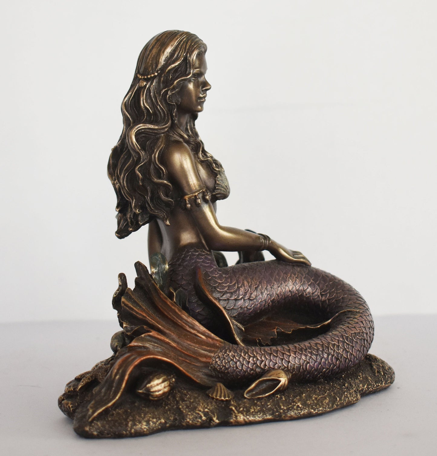 Thessalonike - Mermaid - Sister of Alexander The Great - Fountain of Immortality Legend - Sailor's Question - Cold Cast Bronze Resin