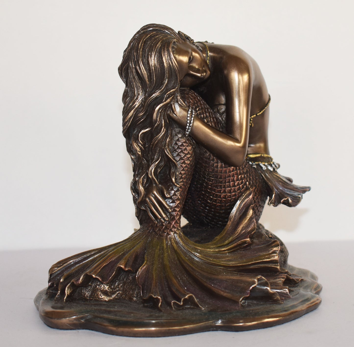 Thessalonike - Mermaid - Macedonian princess - Sister of Alexander - Fountain of Immortality - Sailor's Question - Cold Cast Bronze Resin