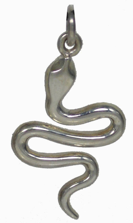 Snake  - Minoan Symbol of Nature, Fertility - Asclepius medical and healing Symbol - Pendant - 925 Sterling Silver