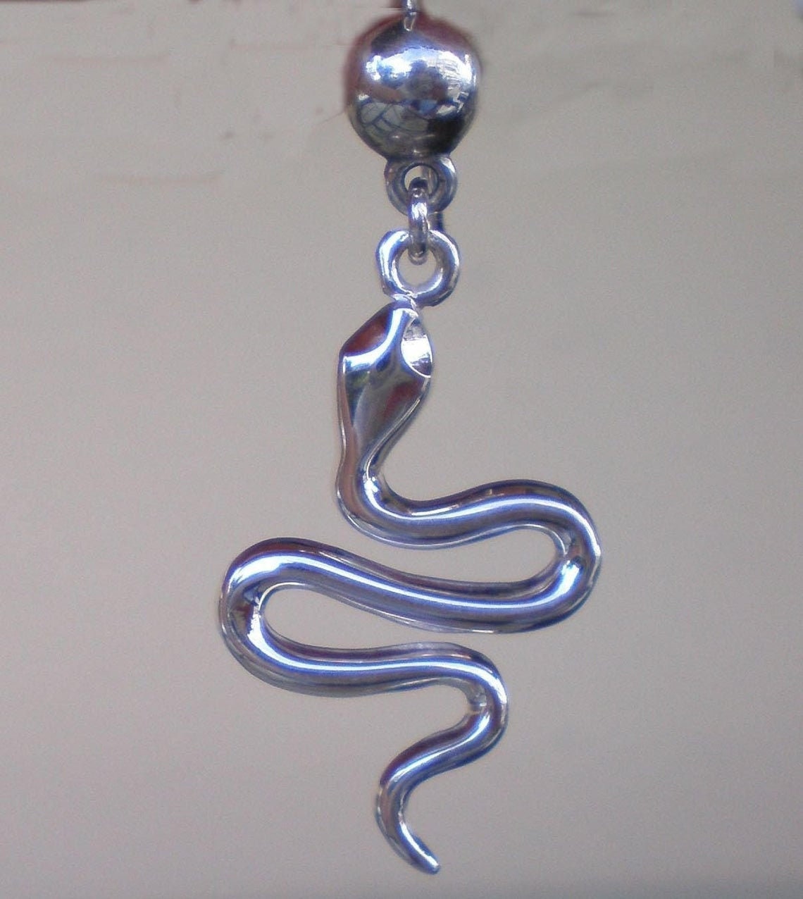 Snakes - Minoan Symbol of Nature, Fertility - Asclepius medical and healing Symbol - Earrings - 925 Sterling Silver