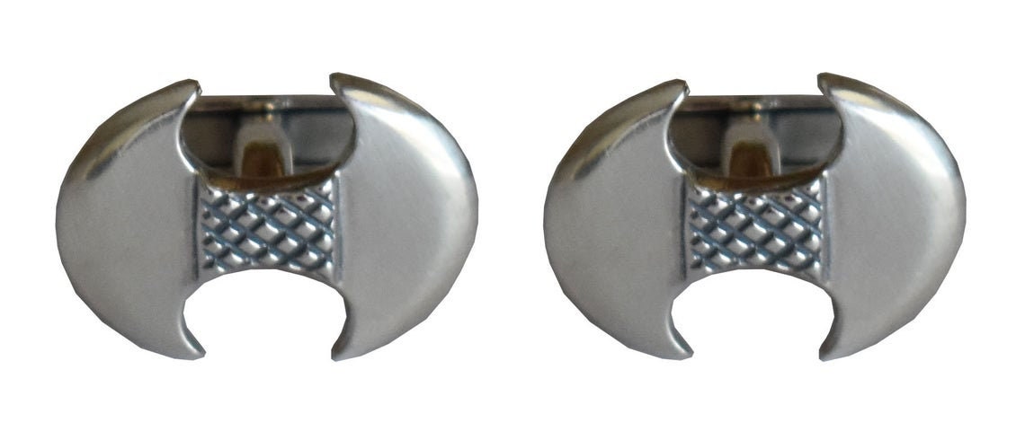 Labrys -Minoan Double Headed Axe - Knossos Palace, Crete, Ancient Greece - Cufflinks - 925 Sterling Silver