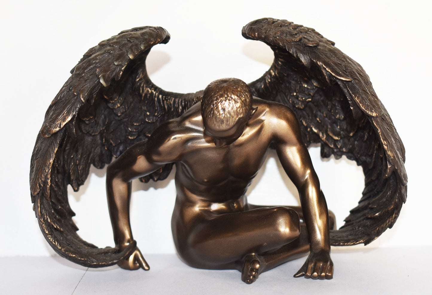 Fallen Angel - An angel who rebelled against God and was exiled from heaven - Tempt Humans to Lawlessness - Cold Cast Bronze Resin