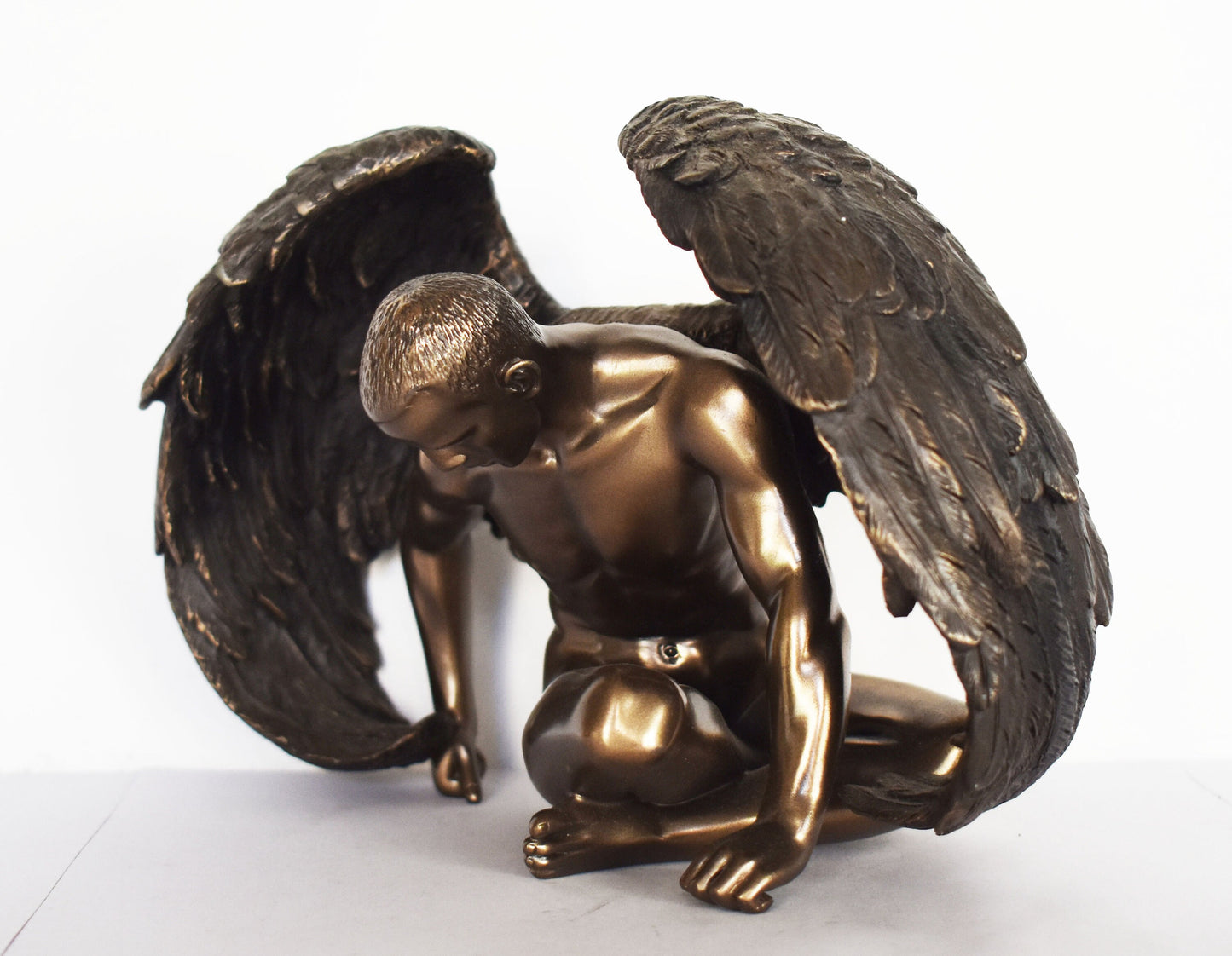 Fallen Angel - An angel who rebelled against God and was exiled from heaven - Tempt Humans to Lawlessness - Cold Cast Bronze Resin