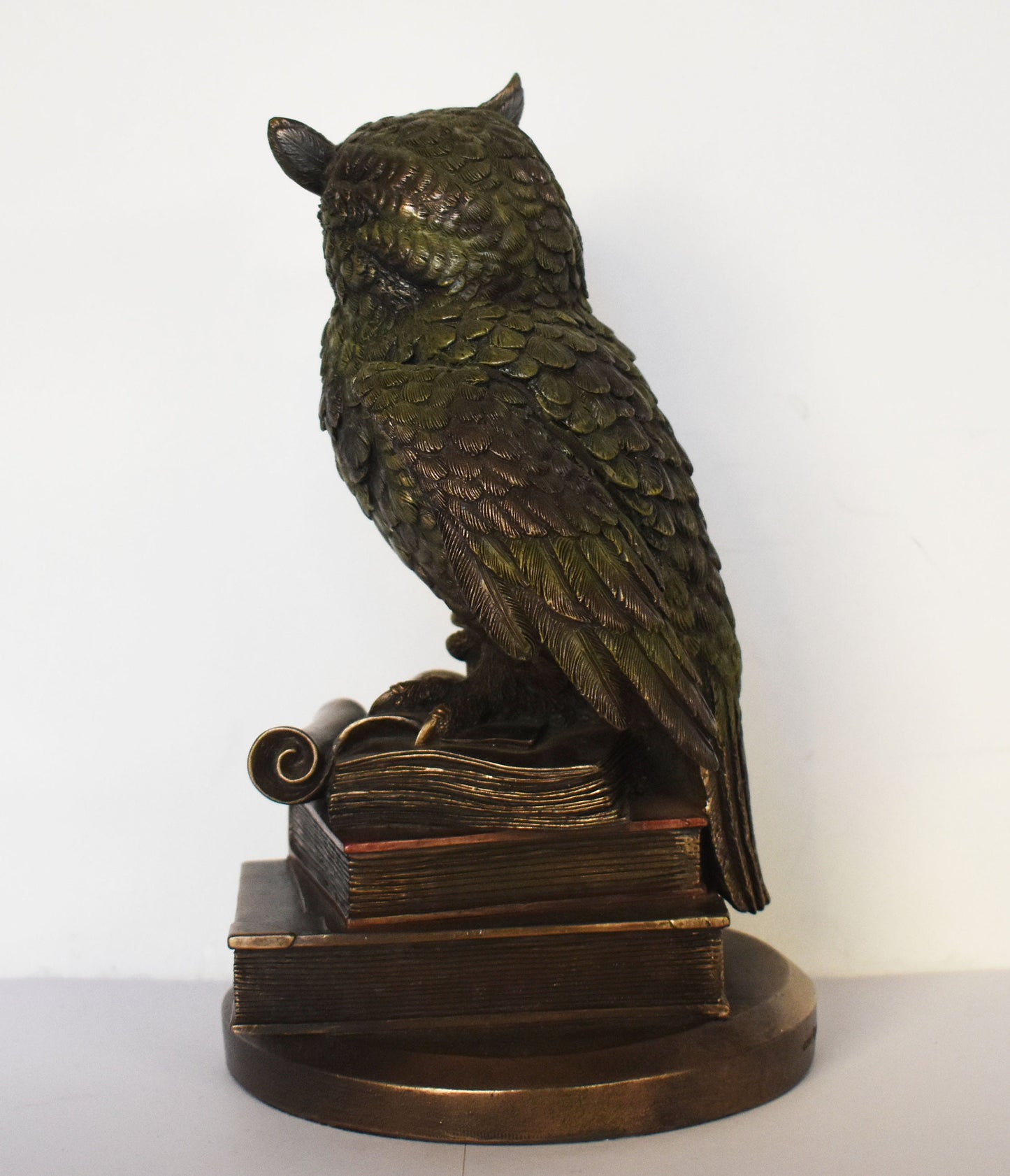 Owl Of Wisdom and Knowledge - Symbol of Goddess Athena Minerva - good luck - Ancient Greece - Cold Cast Bronze Resin