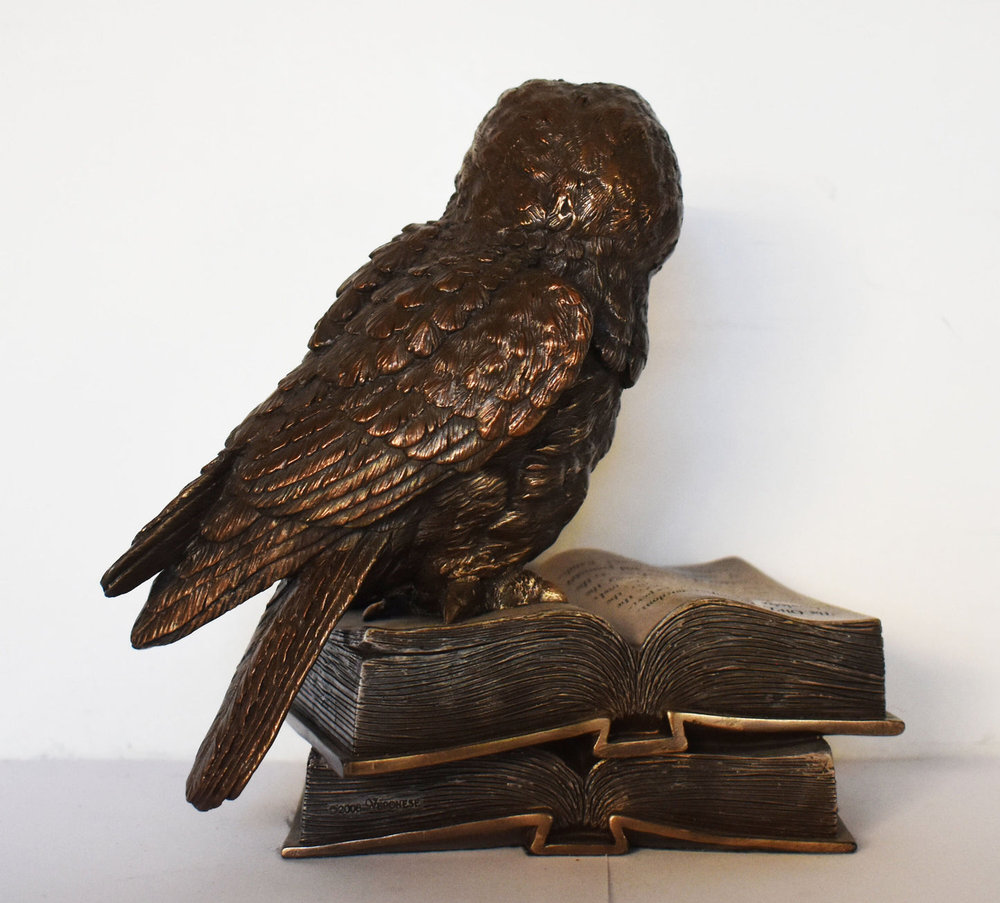 Owl Of Wisdom and Knowledge - Symbol of  Greek Roman Goddess Athena Minerva - Ancient Greece - Cold Cast Bronze Resin