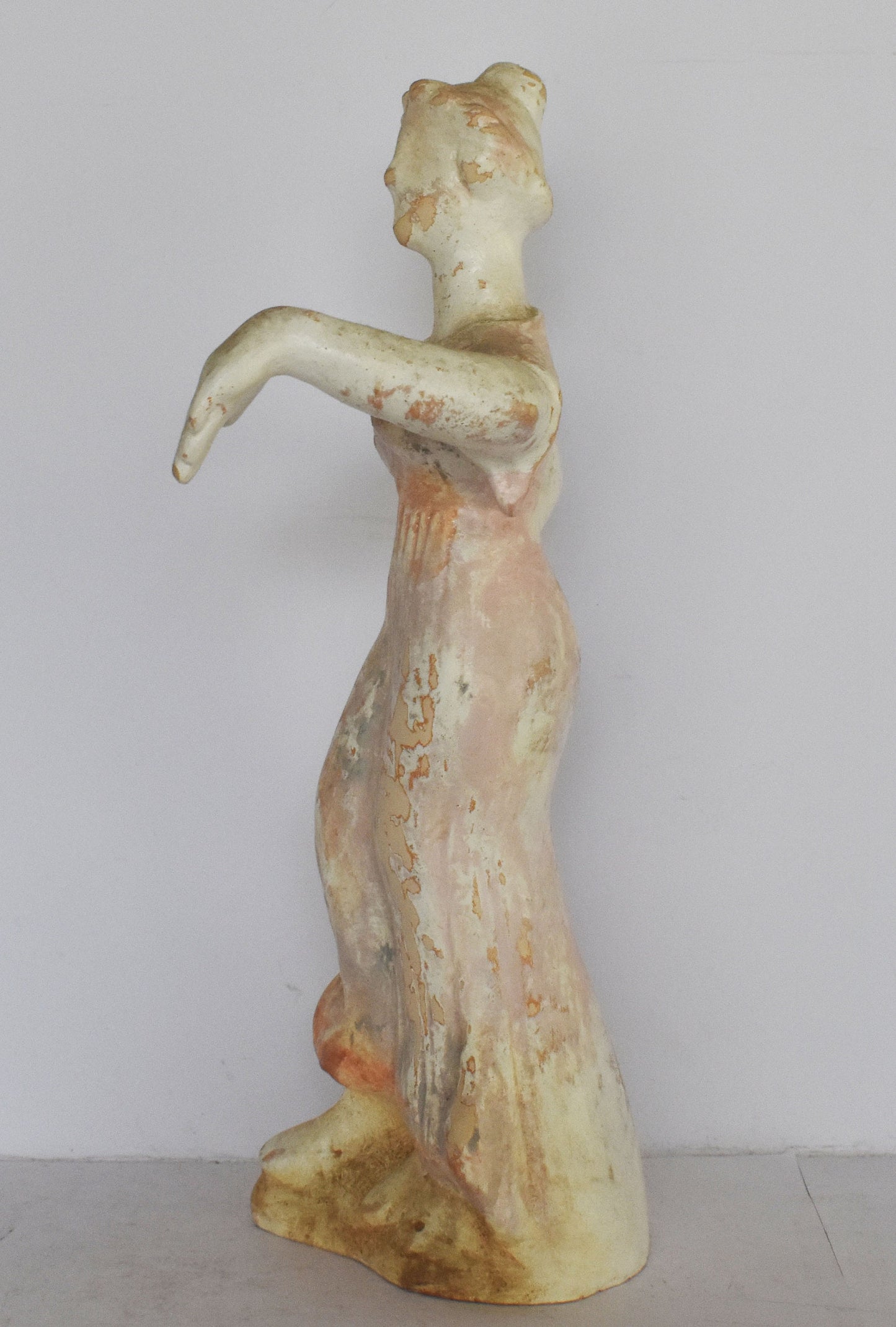 Maenad Figurine - Dancer - female follower of Dionysus - Boeotia - 400 BC - Museum Reproduction - Ceramic Artifact