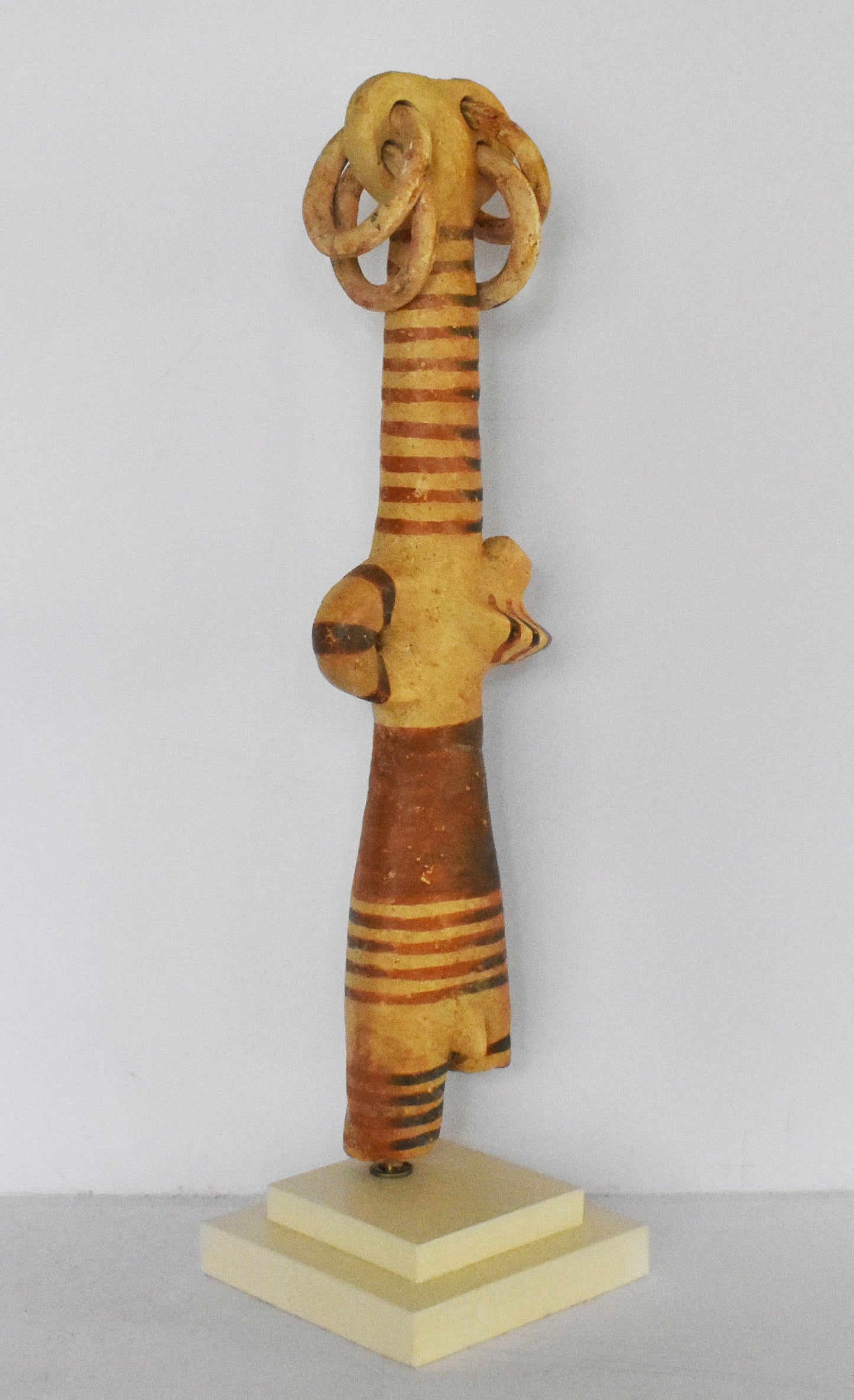 Male Tubular Idol - From Cyprus - 1900-1650 BC - Pierides Museum - Reproduction - Ceramic Artifact