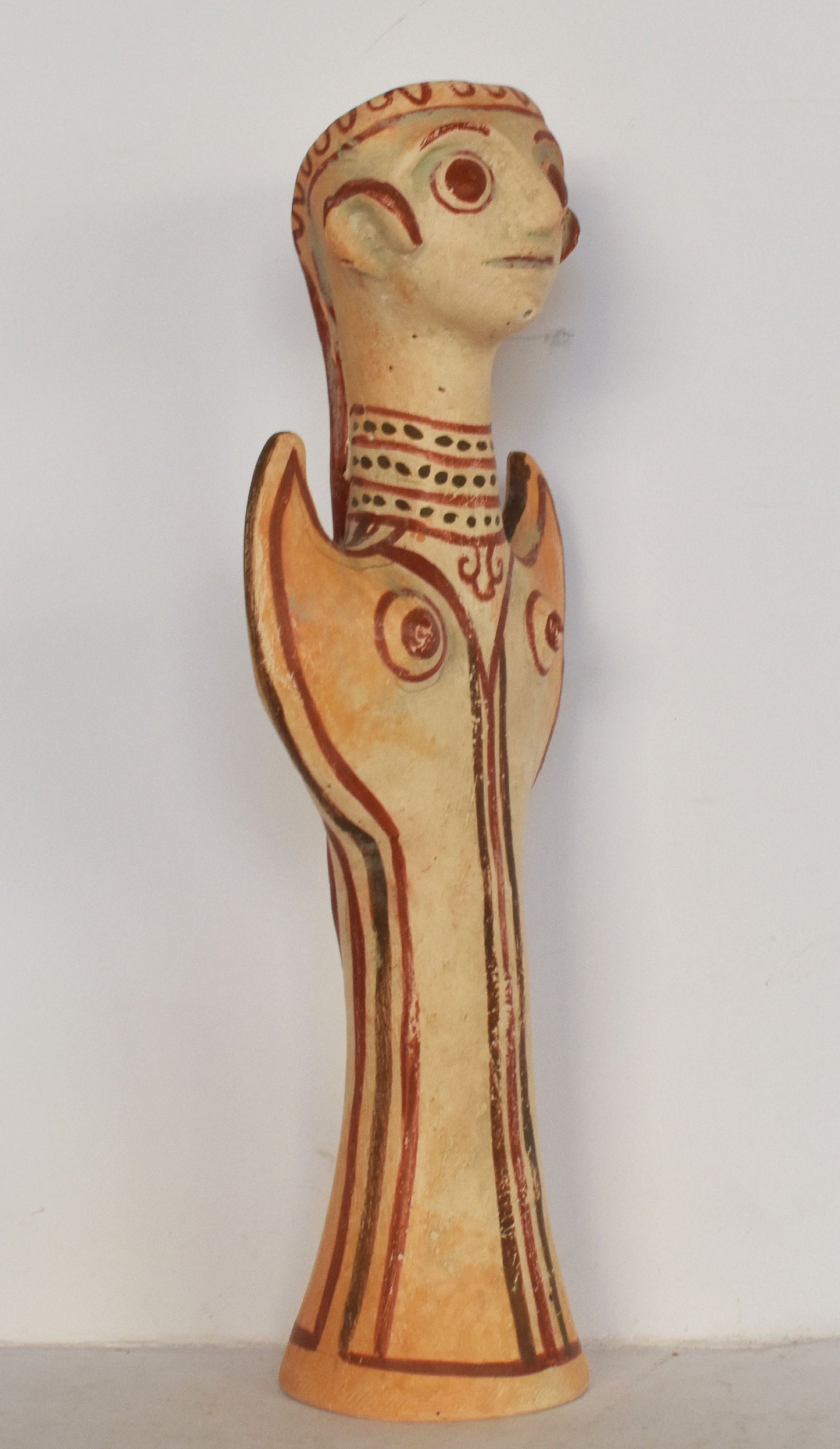Mycenaean Female Idol of "Psi" type -  Goddess or Worshipper - Museum Reproduction - Ceramic Artifact