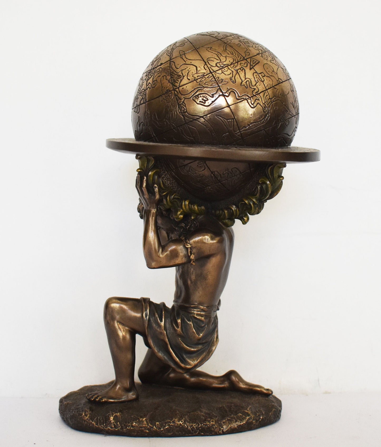 Atlas - Iapetus’ son - Guardian Of The Pillars or Bearer of the Heavens - God of Astronomy - Cold Cast Bronze Resin