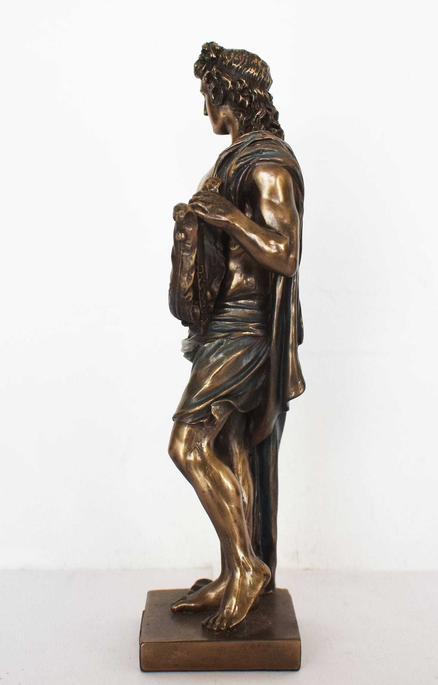 Apollo - Greek Roman God of the prophecy and oracles, music, song and poetry, archery, healing, plague and disease - Cold Cast Bronze Resin