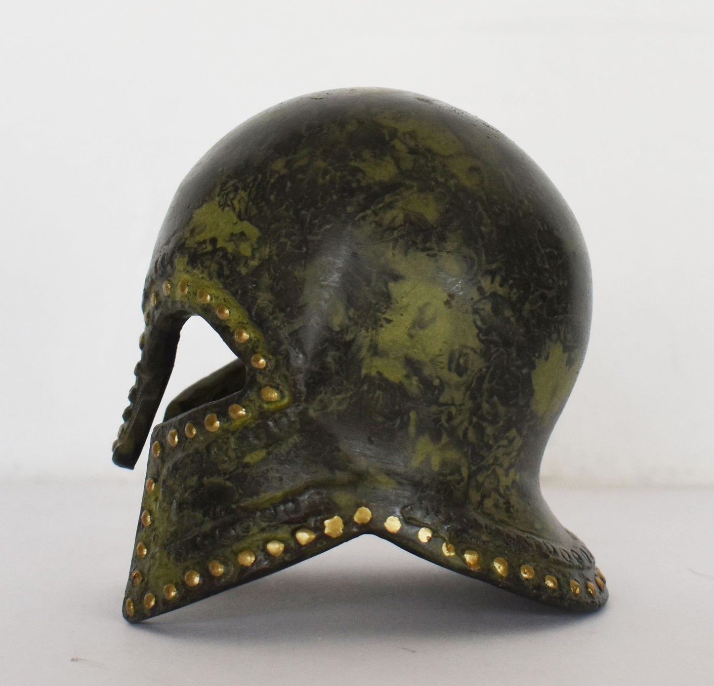 Ancient Greek Corinthian Helmet, from Olympia - Museum Replica - pure bronze  statue