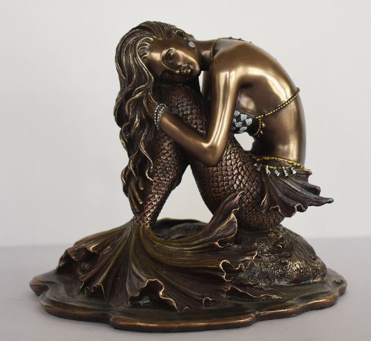 Thessalonike - Mermaid - Macedonian princess - Sister of Alexander - Fountain of Immortality - Sailor's Question - Cold Cast Bronze Resin