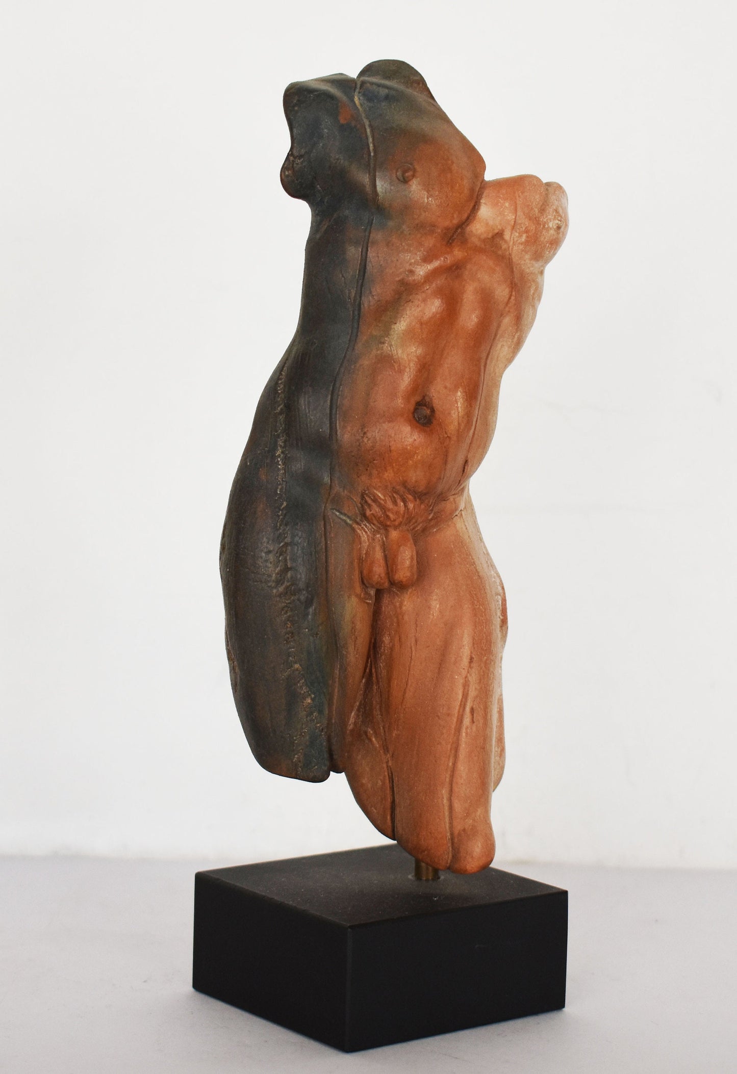 Naked Male Headless Body on base - Erotic Art - Sexy Pose - Beautiful Man - Hot Body - Desire and Love - Modern Art - Ceramic Artifact