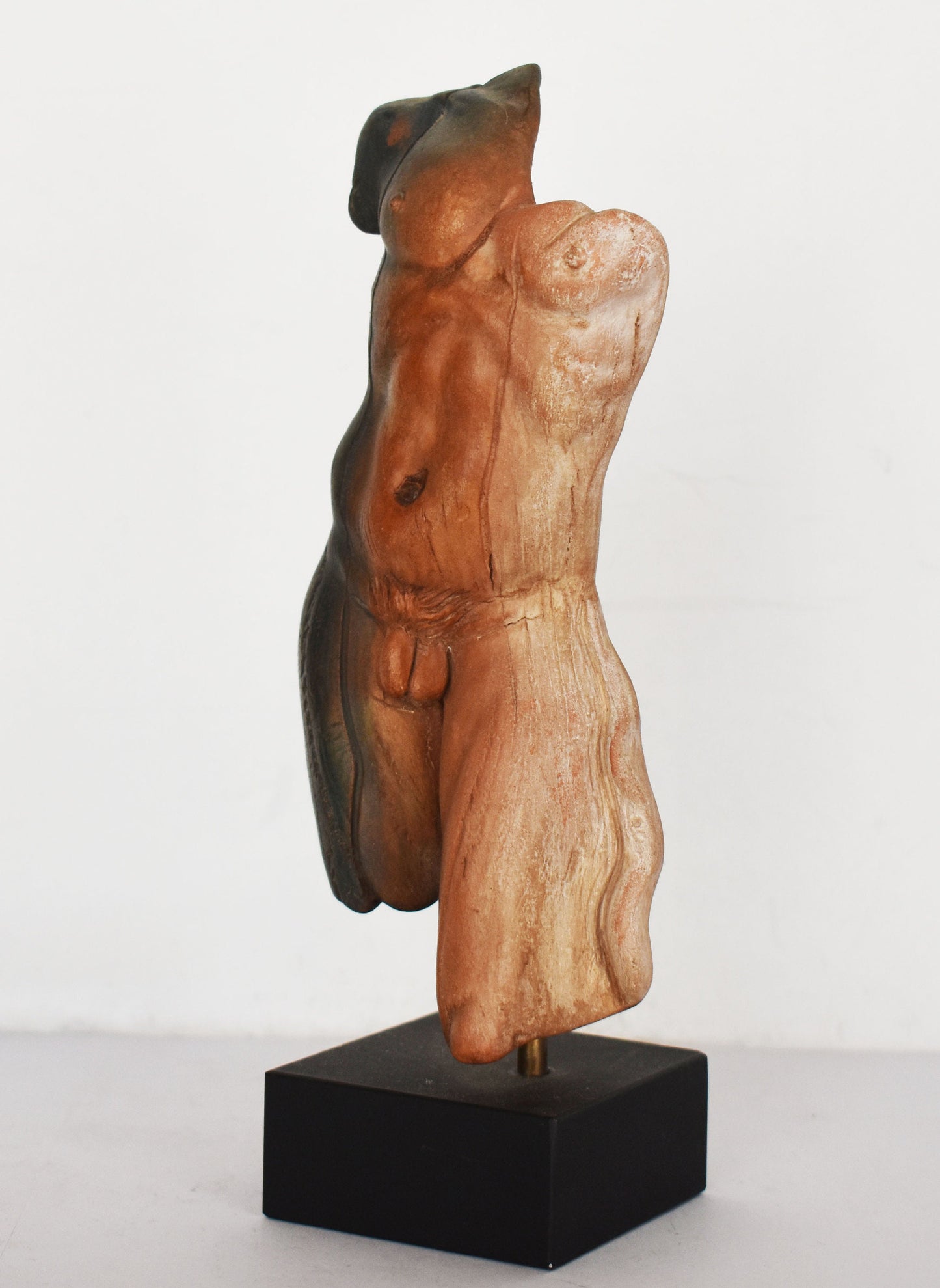 Naked Male Headless Body on base - Erotic Art - Sexy Pose - Beautiful Man - Hot Body - Desire and Love - Modern Art - Ceramic Artifact