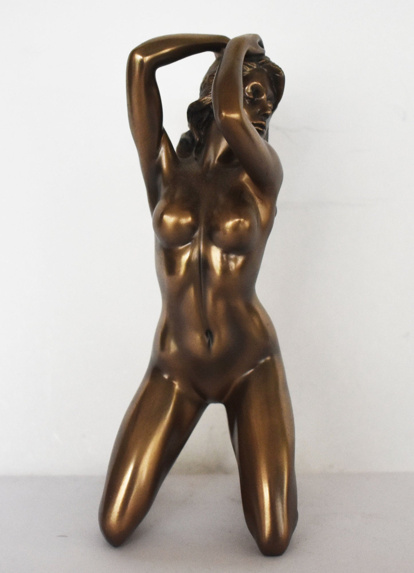 Naked Female Statue - always sensuous, sometimes provocative, even erotic - very popular choice for decoration - Cold Cast Bronze Resin