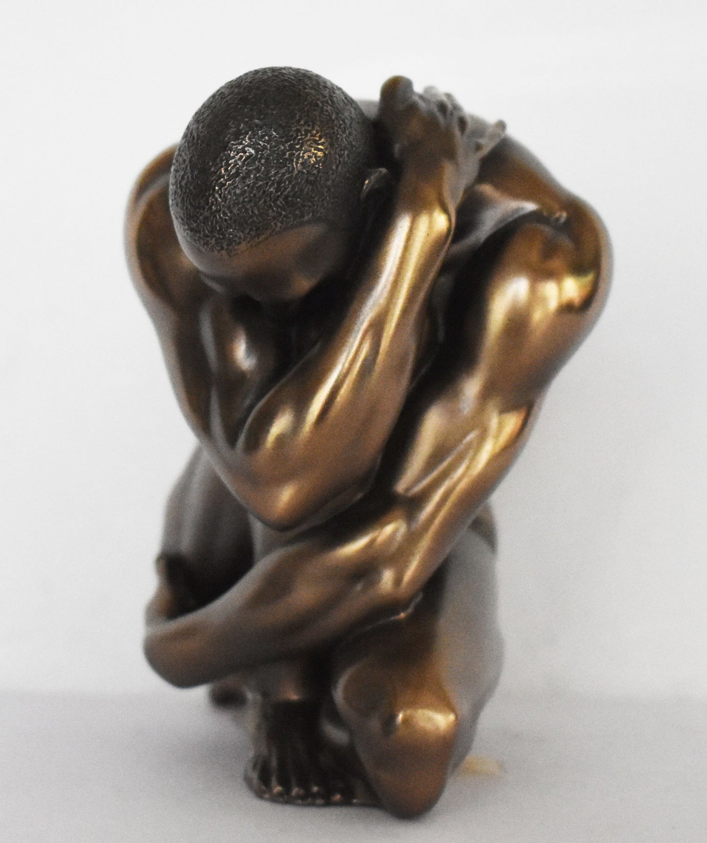 Naked Male Statue - Erotic Art -  no heart can ever feel a sweeter joy than mine - Cold Cast Bronze Resin