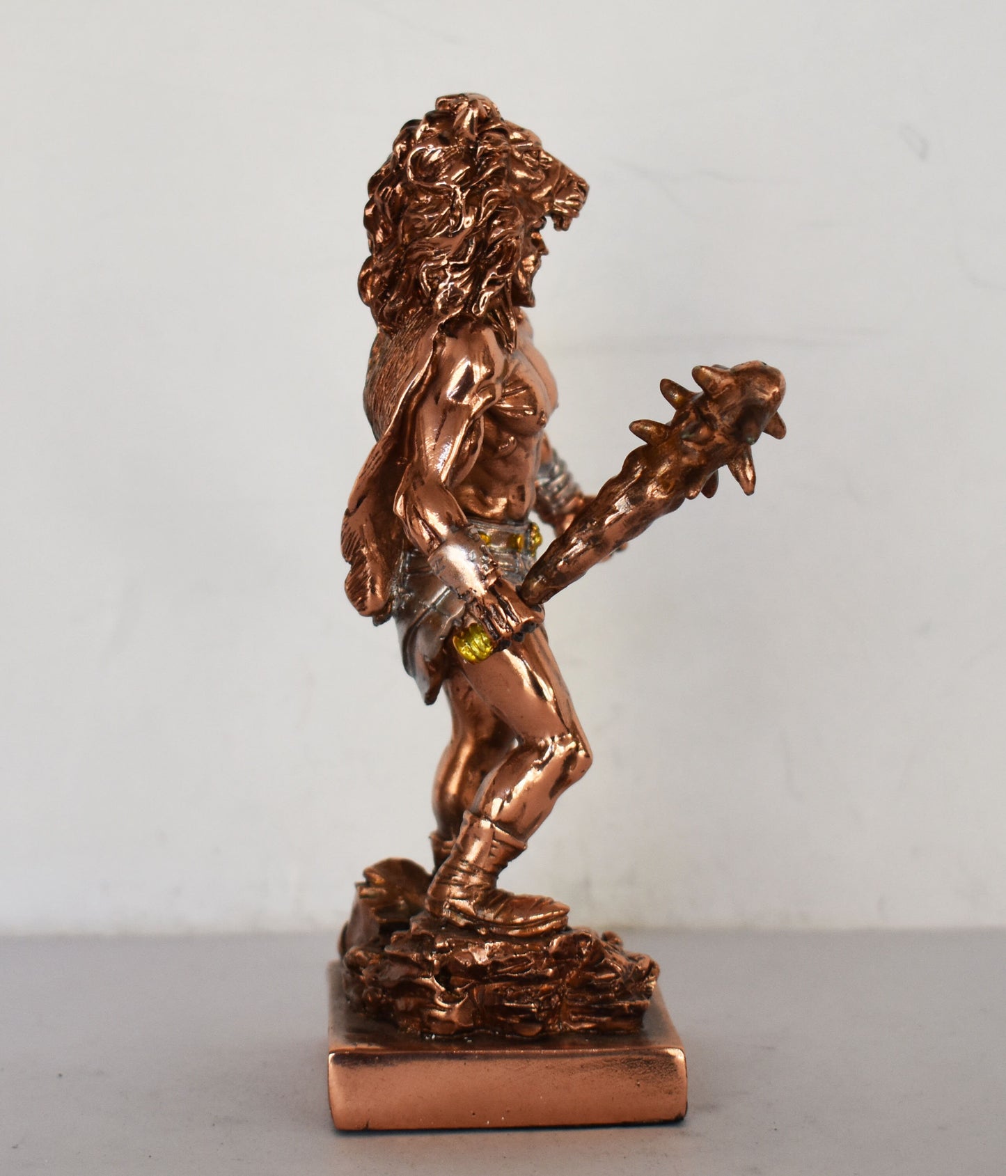 Hercules - Heracles - The most popular Greek Divine Hero - The 12 Labours - Strong, Brave and Masculine - Copper Plated Alabaster