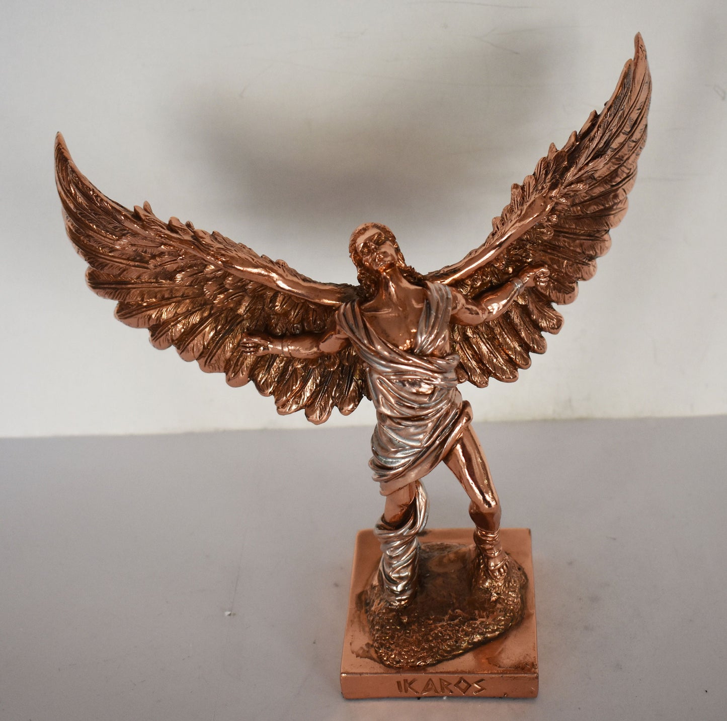 Icarus - Son of Daedalus - Fell from the sky, plunged into the sea, and drowned - Don't Fly Too Close to the Sun - Copper Plated Alabaster