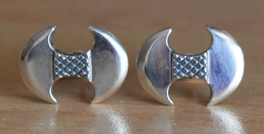 Labrys -Minoan Double Headed Axe - Knossos Palace, Crete, Ancient Greece - Cufflinks - 925 Sterling Silver