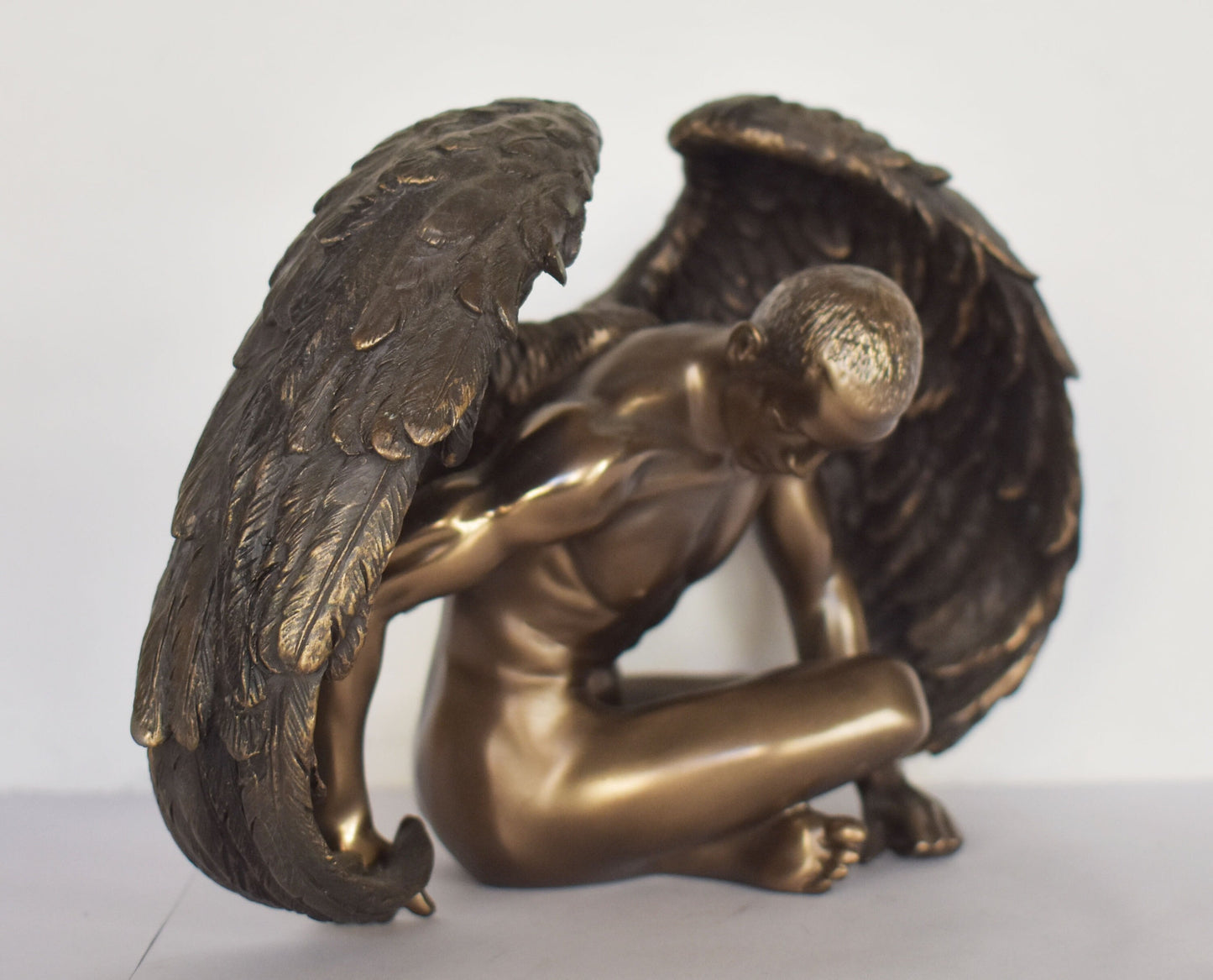 Fallen Angel - An angel who rebelled against God and was exiled from heaven - Tempt Humans to Lawlessness - Cold Cast Bronze Resin