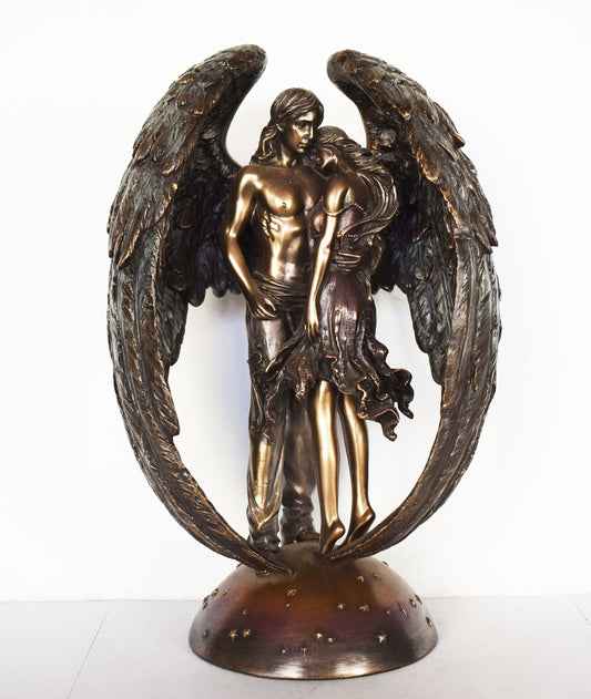 Fallen Angel, Cast Out of Heaven or Sinned - Lilith, Adam's First Wife, Female Demon - Cold Cast Bronze Resin