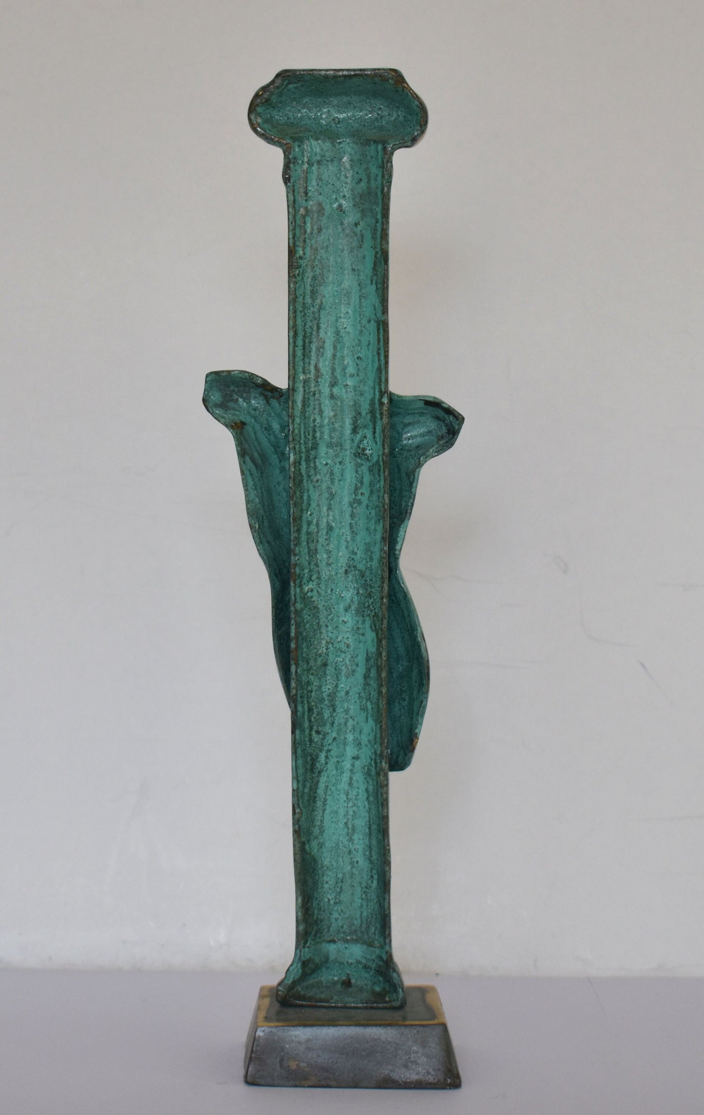 Headless Male Body on Ionic Column - pure Bronze Sculpture