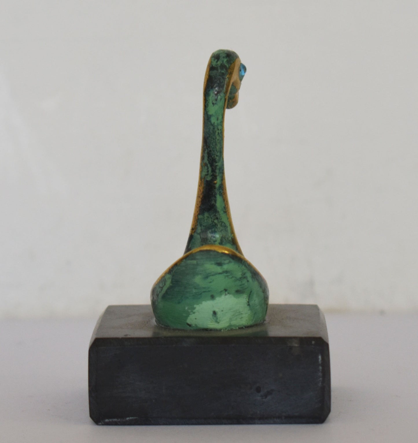 Swan miniature on Marble Base - Symbol of Beauty and Grace in Ancient Greece and was Sacred to Aphrodite - pure Bronze Sculpture