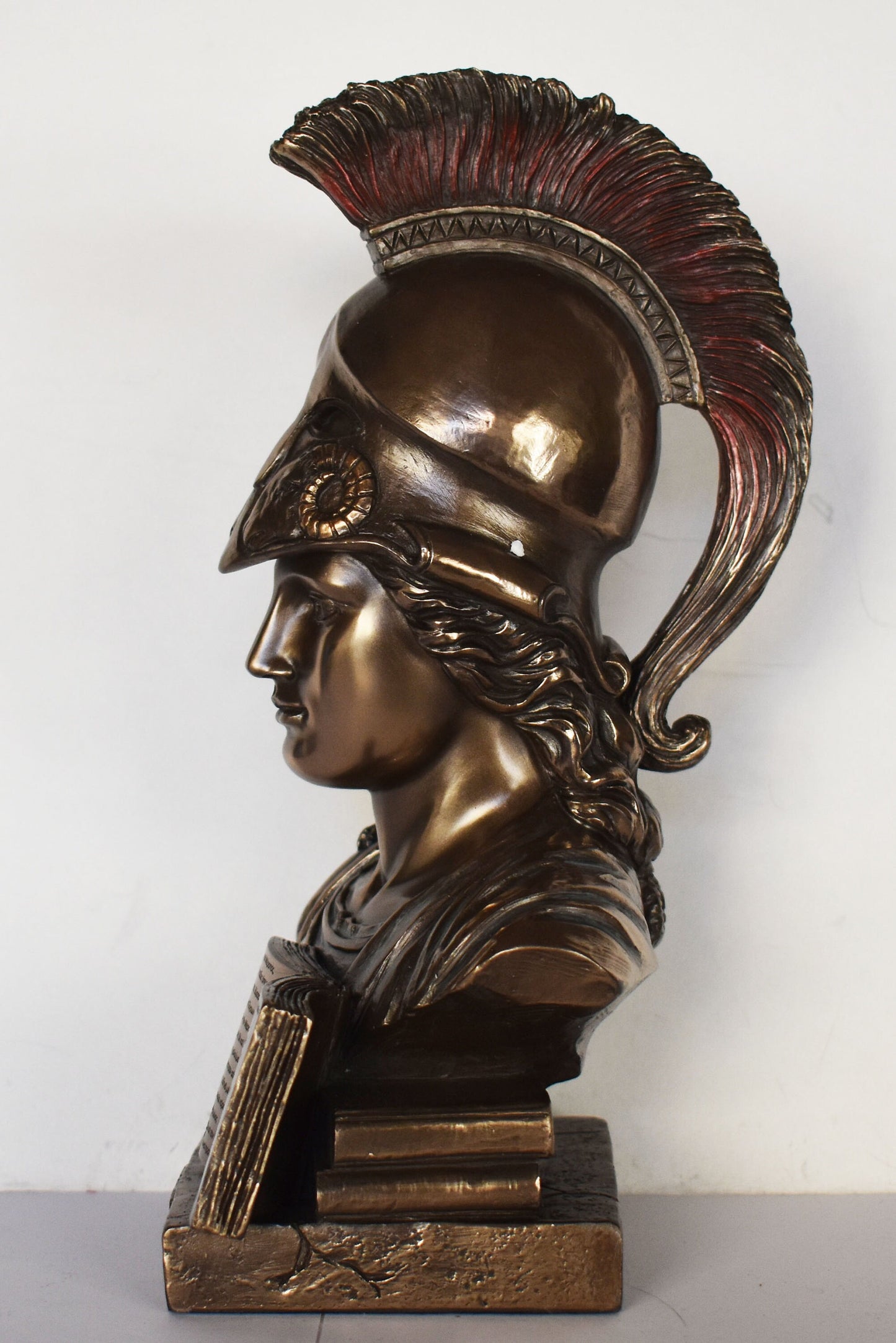 Athena Minerva Bust - Greek Roman goddes of Wisdom, Strength, Strategy, Courage, Inspiration, Arts, Crafts, Skill - Cold Cast Bronze Resin