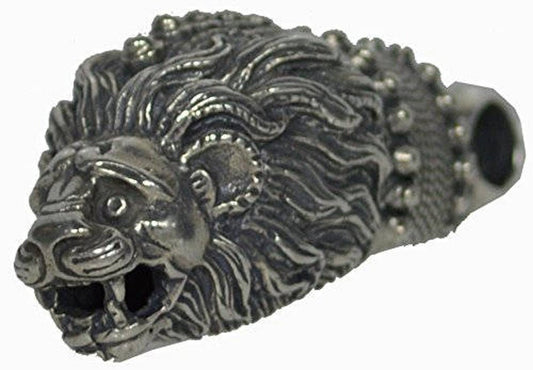 Lion Head - Ancient Greek Symbol of Majesty, Courage, Nobility, Royalty, Strength, Stateliness - Pendant - 925 Sterling Silver