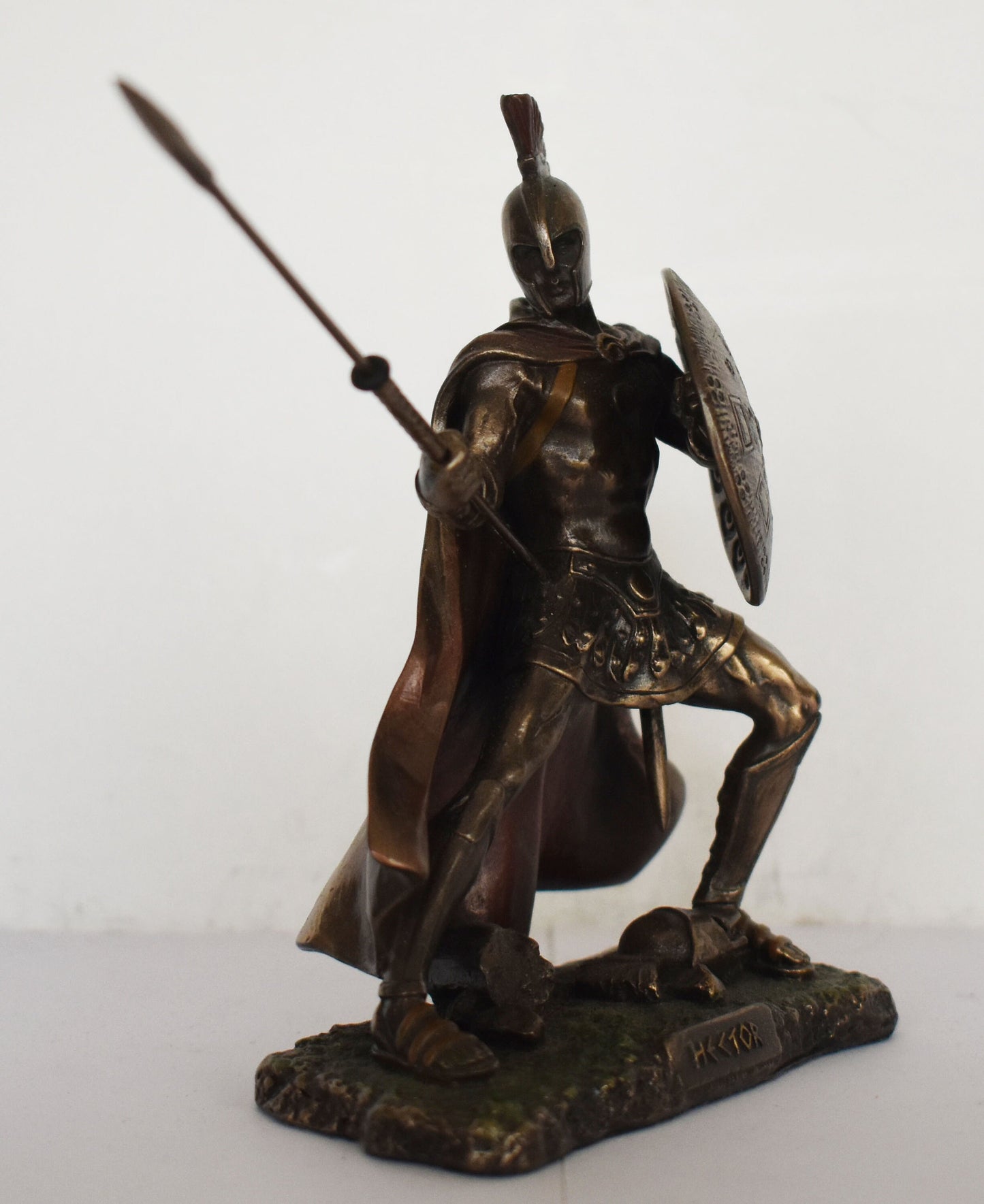 Hector - Trojan Prince and Warrior- Son of King Priam and Queen Hecuba - Husband of Andromache - Homer's Iliad  - Cold Cast Bronze Resin