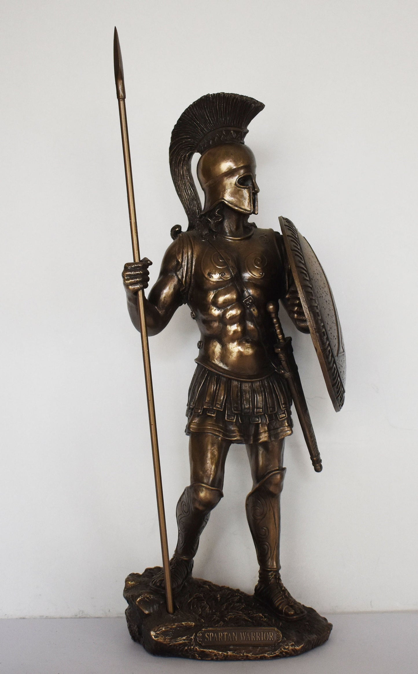 Spartan Hoplite - King Leonidas and 300 - Battle of Thermopylae - 480 BC - Cold Cast Bronze Resin