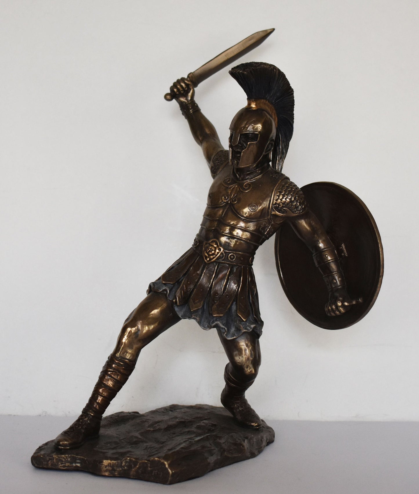 Hector - Prince and Hero of Troy - Son of King Priam and Queen Hecuba - Husband of Andromache - Homer's Iliad  - Cold Cast Bronze Resin