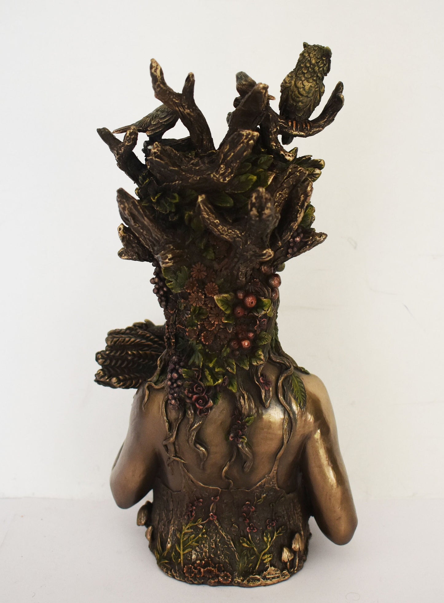 Gaia Gaea Terra - Ancient Greek Goddess of the Earth - The Great Mother of all creation - Hesiod's Theogony - Cold Cast Bronze Resin