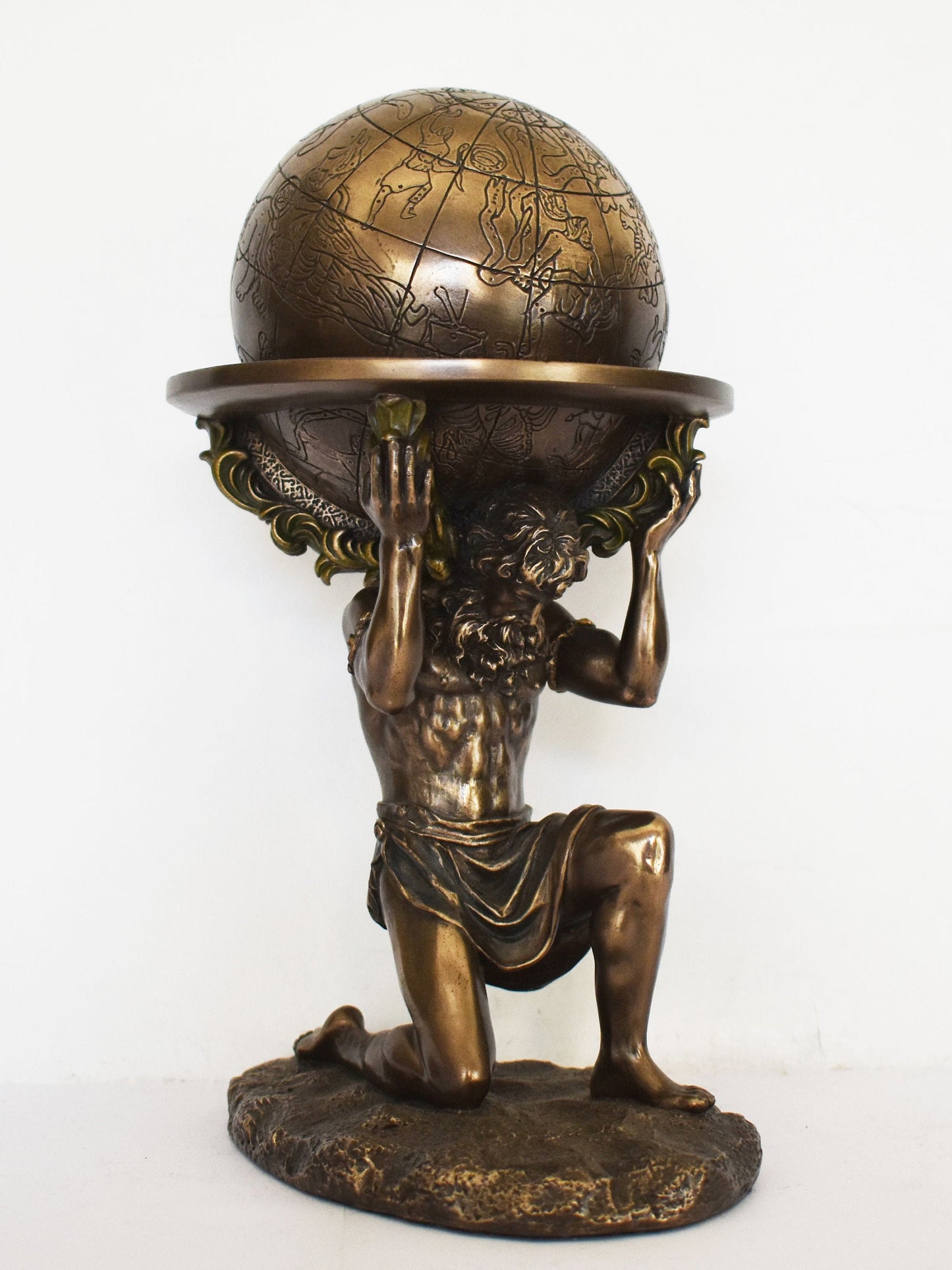 Atlas - Iapetus’ son - Guardian Of The Pillars or Bearer of the Heavens - God of Astronomy - Cold Cast Bronze Resin