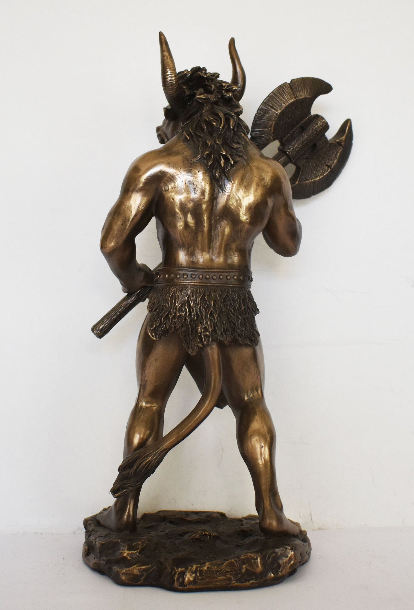 Minotaur - Mythical Creature, part man part bull - Fierce and Very Strong - Labyrinth, King Minos, Crete, Theseus - Cold Cast Bronze Resin