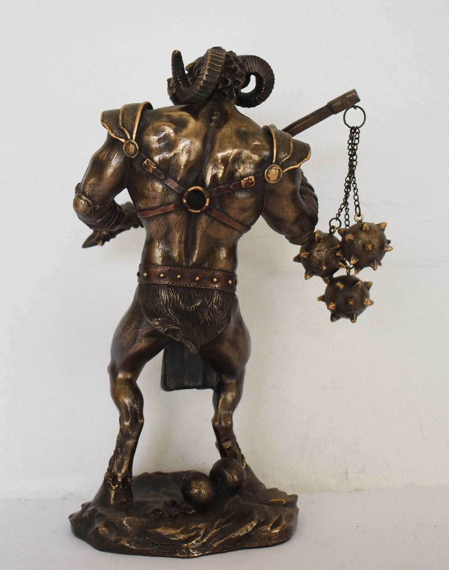 Minotaur - Mythical Creature - Head and Tail of a Bull and the Body of a Man - Fierce and Very Strong - Labyrinth - Cold Cast Bronze Resin