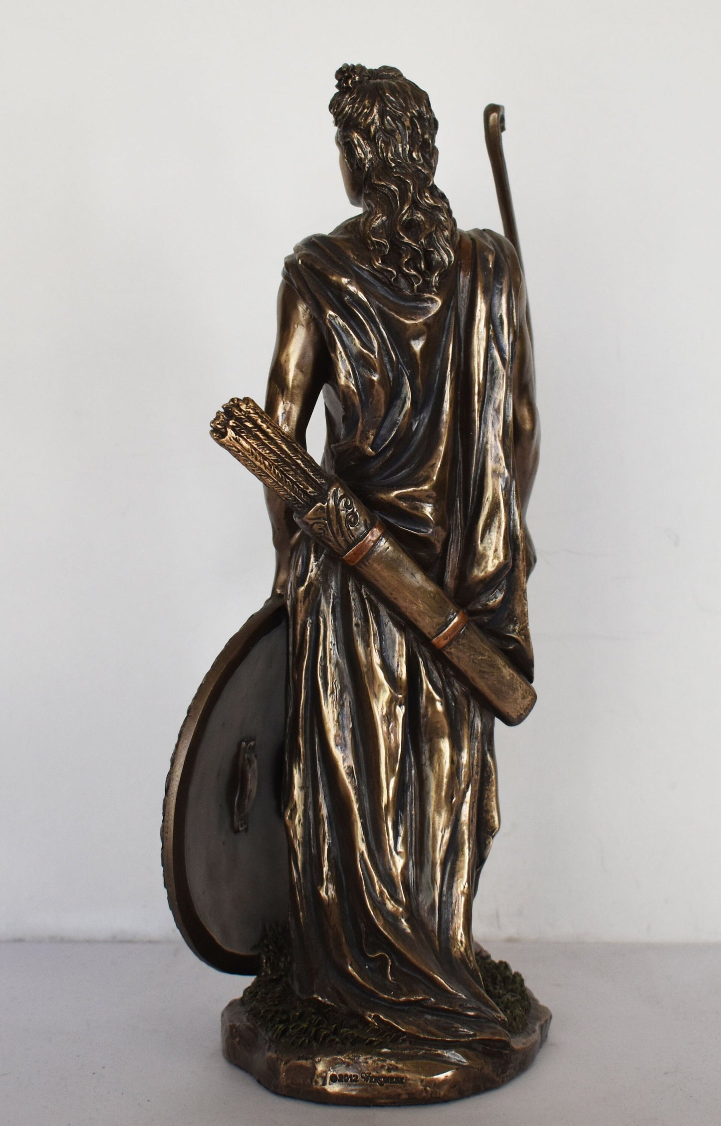 Apollo with Bow - Greek Roman God of the Sun,Light,Music,Poetry,Healing,Prophecy,Knowledge,Order,Beauty,Archery - Cold Cast Bronze Resin